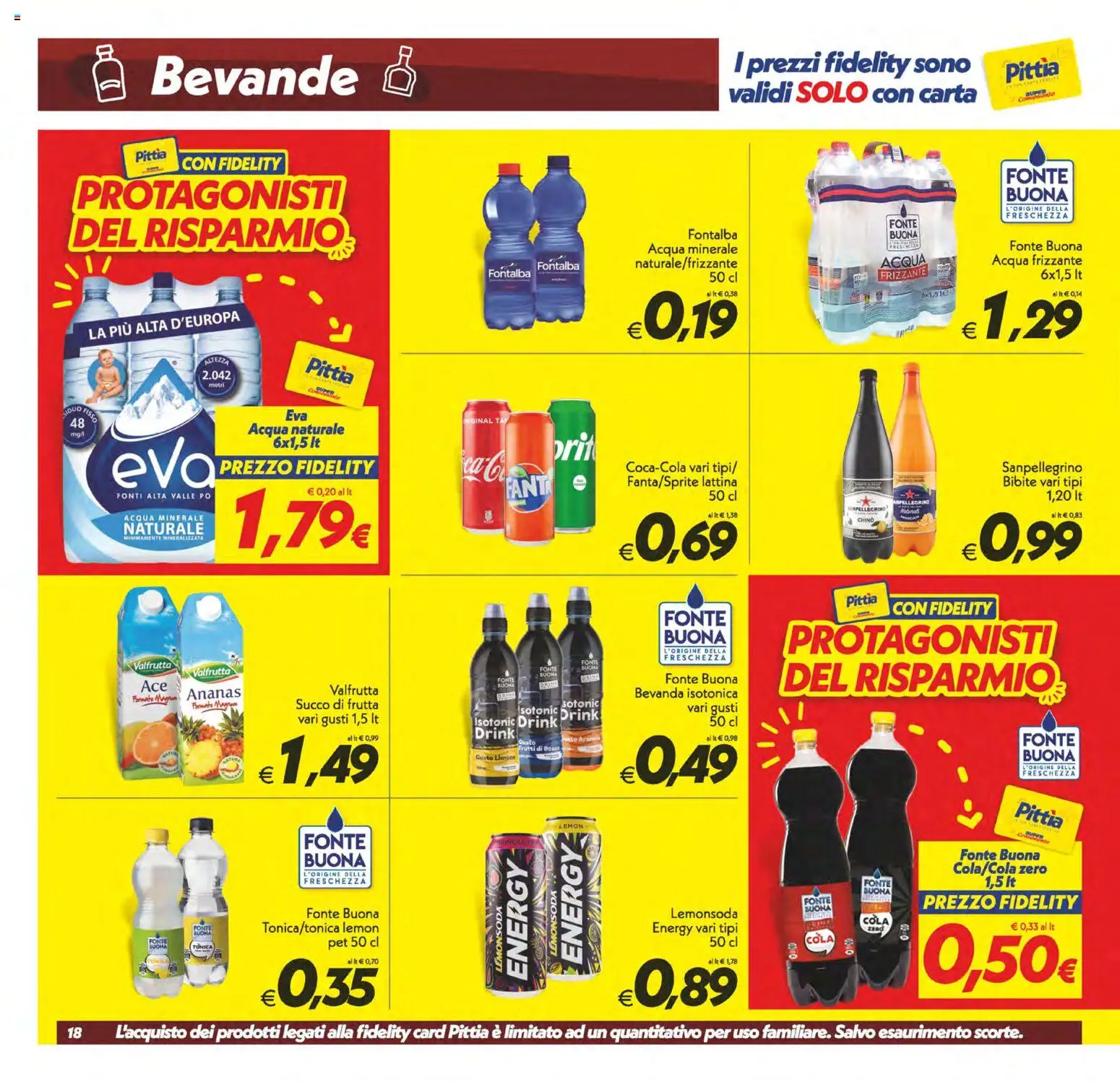 Volantino SuperConveniente del 24.02.2026 | Pagina: 18 | Prodotti: Succo, Ananas, Fanta, Acqua minerale