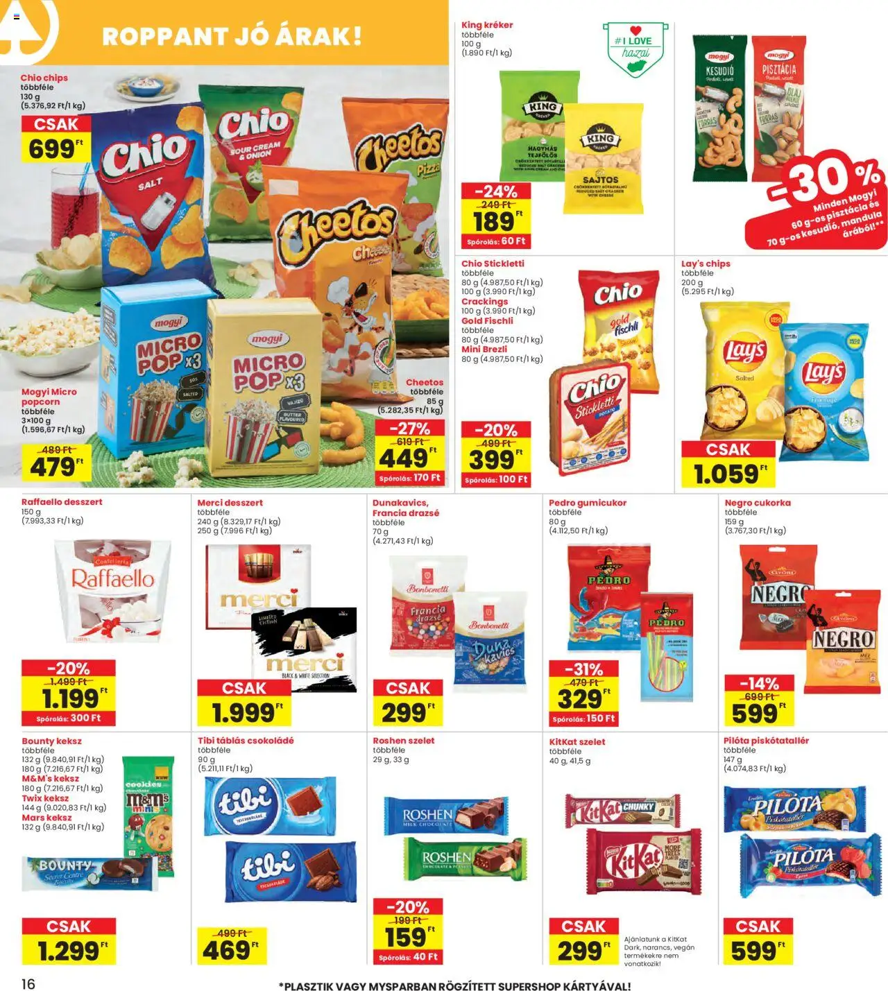 Interspar akciós ujság - amely érvényes a következő dátumtól: 25.09.2025 | Oldal: 16 | Termékek: Gumicukor, Drazsé, Popcorn, Csokoládé