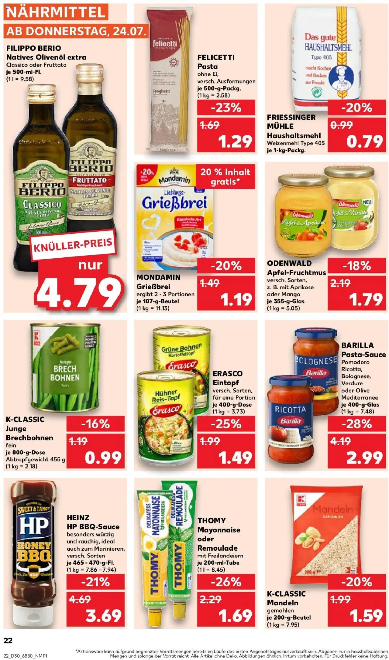 Kaufland prospekt St. Ingbert	 - gültig ab dem 24.07.2025 | Seite: 22 | Produkte: HP, Apple, Pasta, Erasco