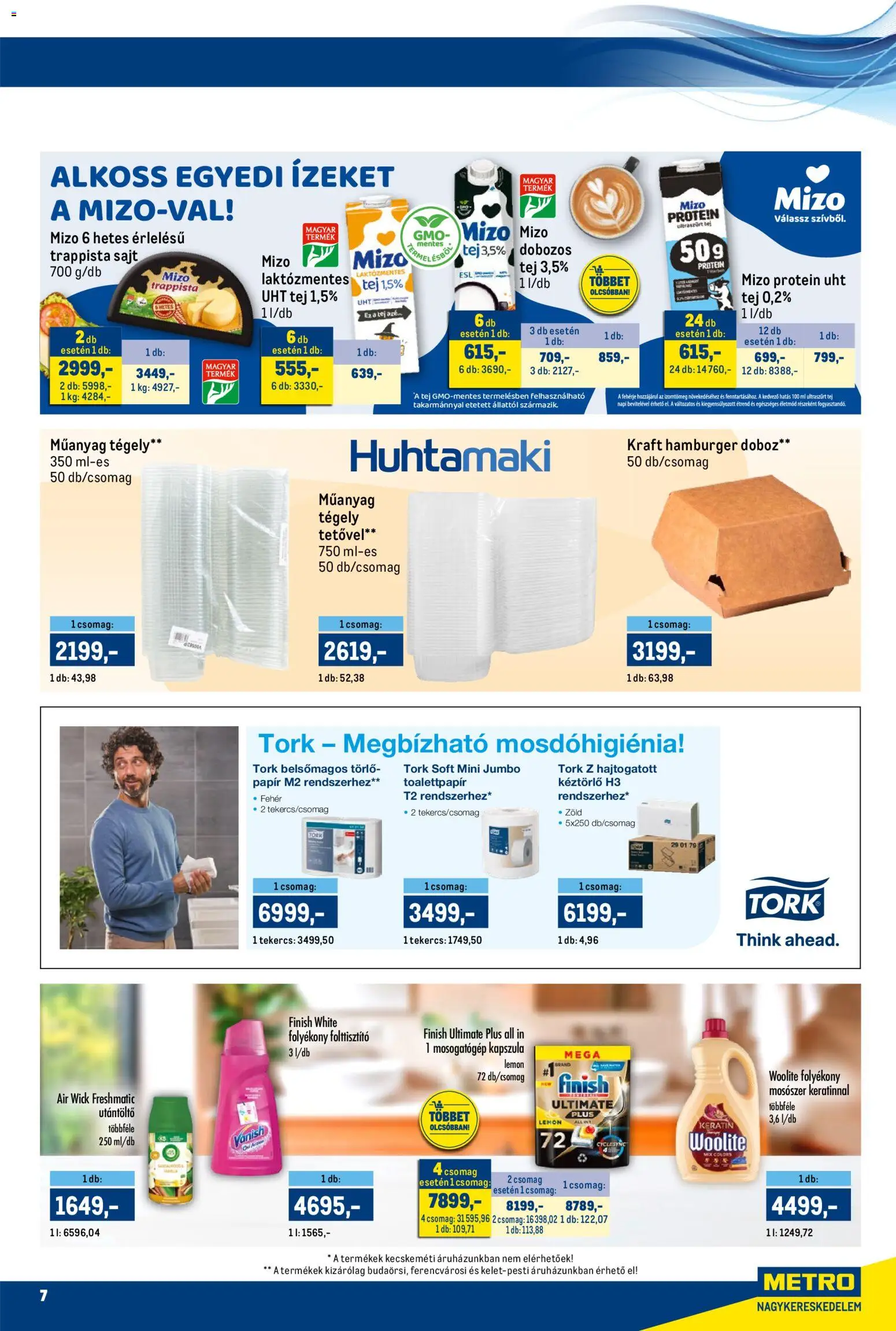 Metro akciós ujság - amely érvényes a következő dátumtól: 16.01.2026 | Oldal: 7 | Termékek: Mosogatógép, Doboz, Mosószer, Mosogatógép kapszula