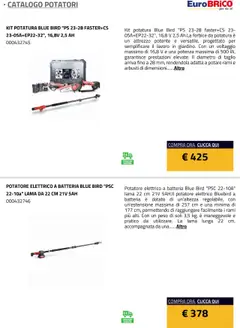 Anteprima del volantino Eurobrico Potatori catalogo valido a partire dal 23.07.2025 | Pagina: 31 | Prodotti: Forbice, Batteria