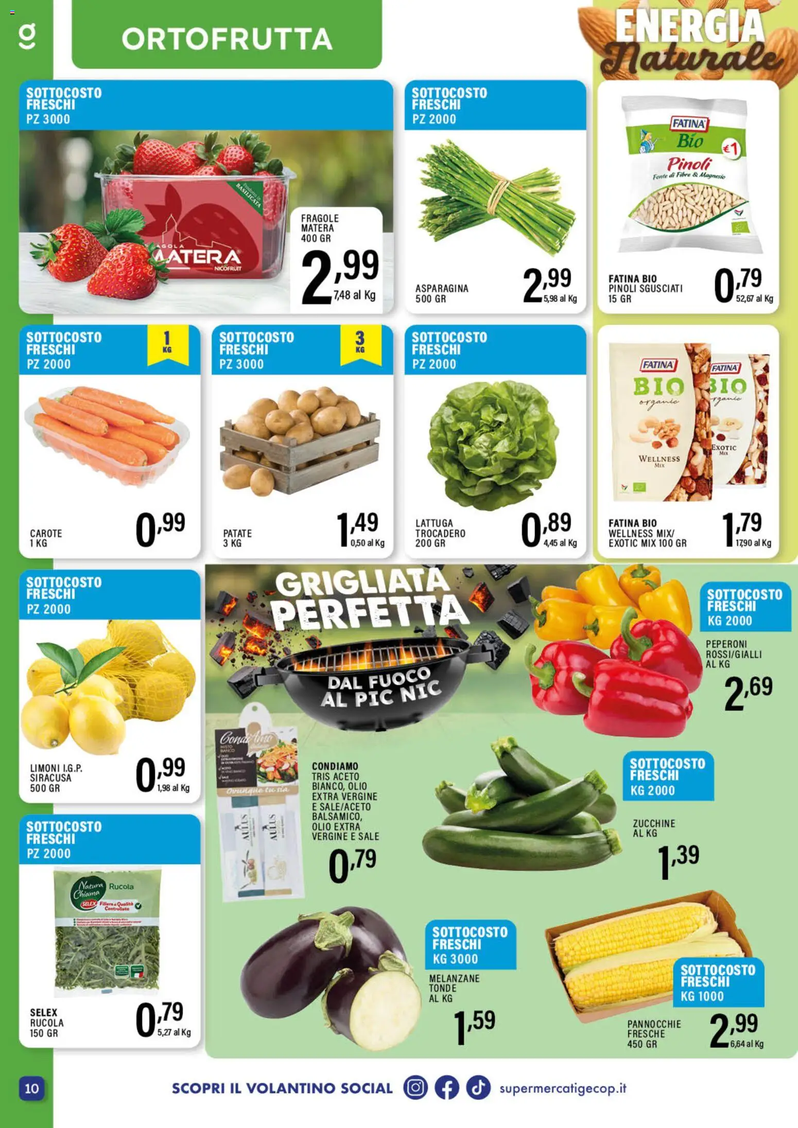 Volantino GECOP del 20.04.2026 | Pagina: 10 | Prodotti: Rucola, Peperoni, Carote, Melanzane