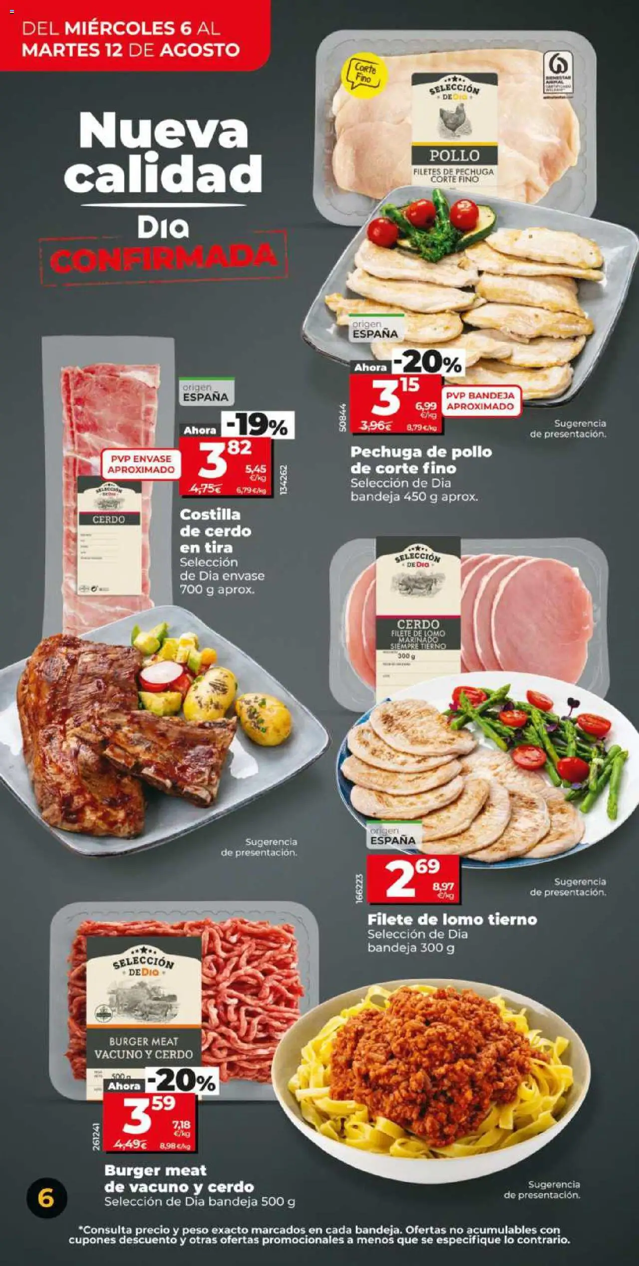 Dia - folleto Market │ válido desde el 06.08.2025 | Página: 6 | Productos: Δισκέτα, Cerdo, Costilla de cerdo, Bandeja