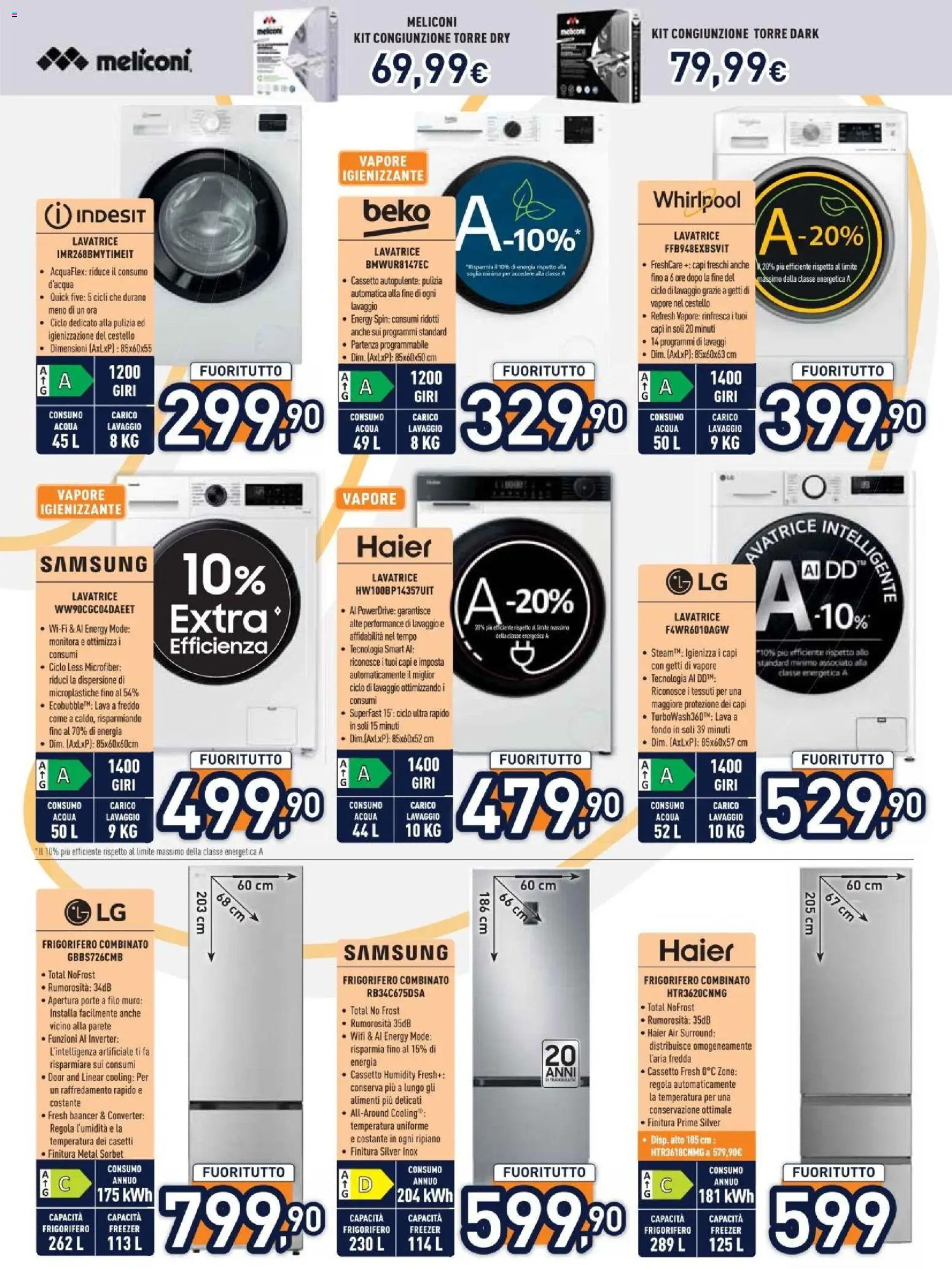 Volantino Unieuro del 29.12.2025 | Pagina: 19 | Prodotti: Ripiano, Acqua, Freezer, Samsung