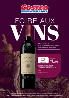 Costco - Prévisualisation de Costco catalogue Foire aux vins  valide à partir de 10.09.2025