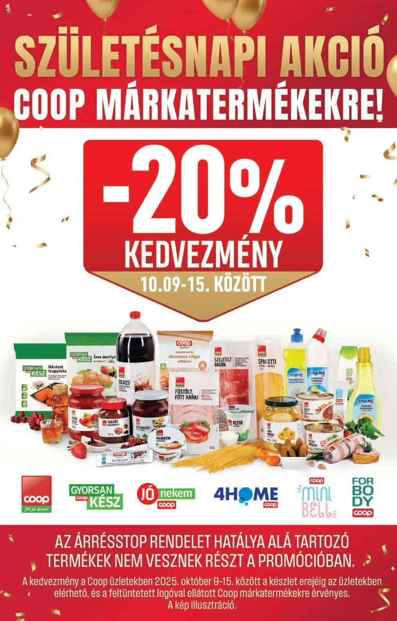 COOP akciós ujság - amely érvényes a következő dátumtól: 09.10.2025 | Oldal: 2 | Termékek: Chips, Sólet, Gluténmentes, Szilvabefőtt