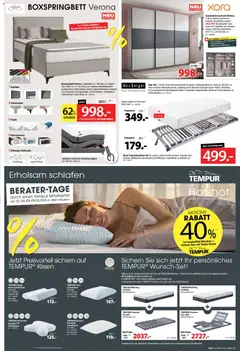 Zurbrüggen Prospekt 	 ab 25.04.2026 gültig | Seite: 11 | Produkte: Kissen, Schwebetürenschrank, Boxspringbett, Topper