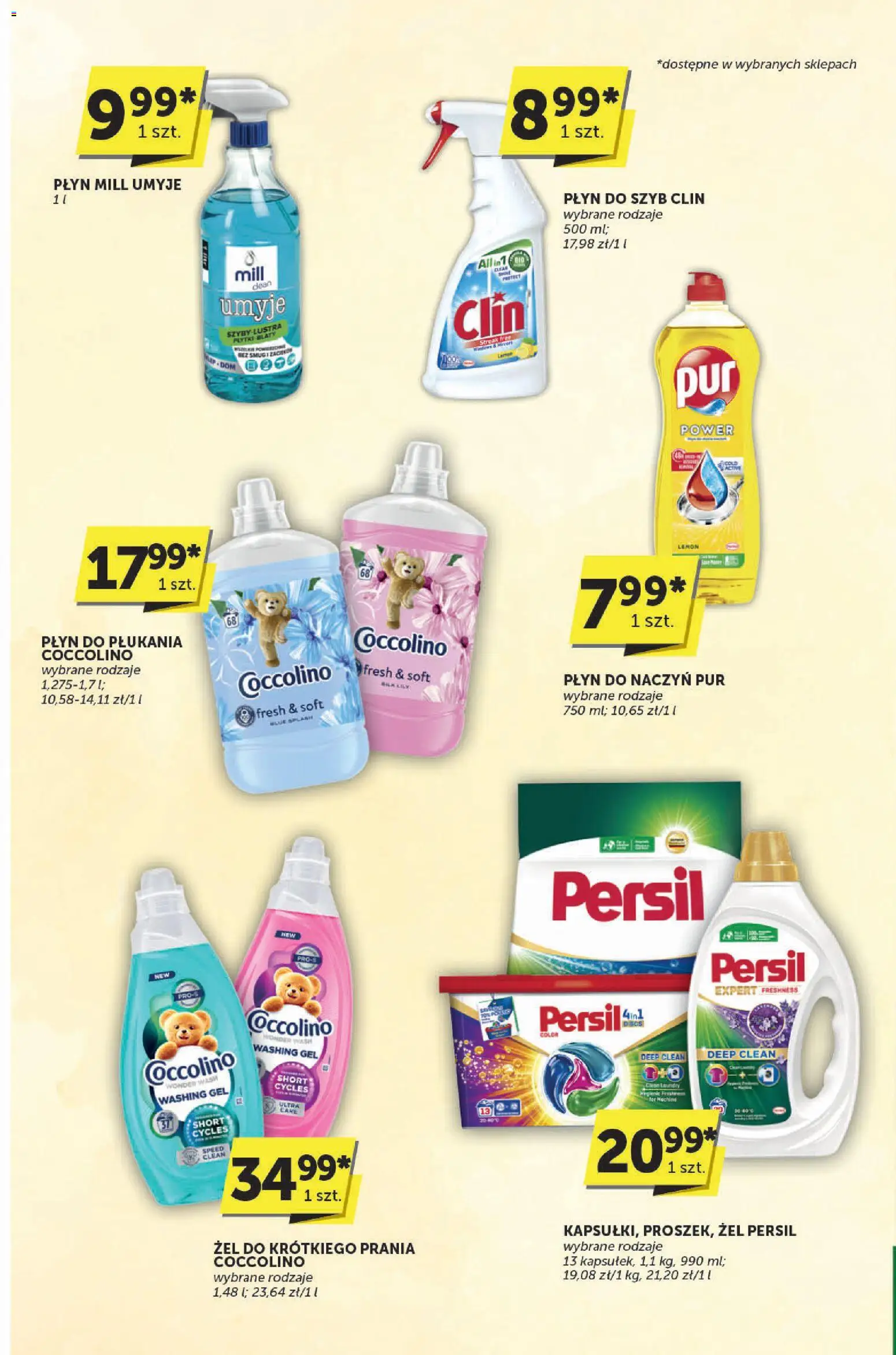 Groszek Gazetka - Katalog od 30.10.2025 | Strona: 30 | Produkty: Płyn do szyb Clin, Persil, Coccolino