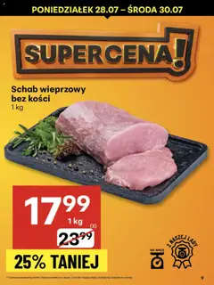 Delikatesy Centrum Gazetka od 24.07.2025 | Strona: 9 | Produkty: Schab, Schab wieprzowy, Schab wieprzowy bez kości