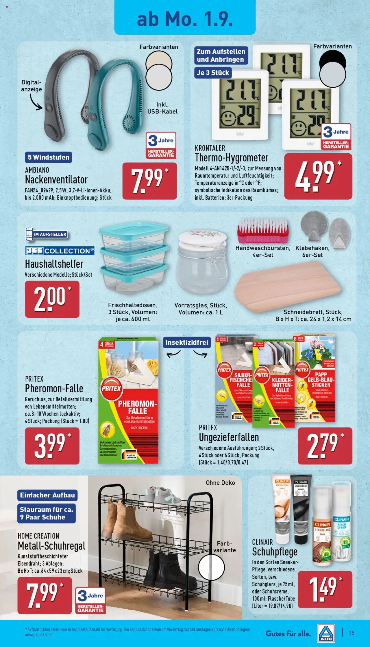 Aldi Prospekt 	 - gültig ab dem 01.09.2025 | Seite: 15 | Produkte: Home creation