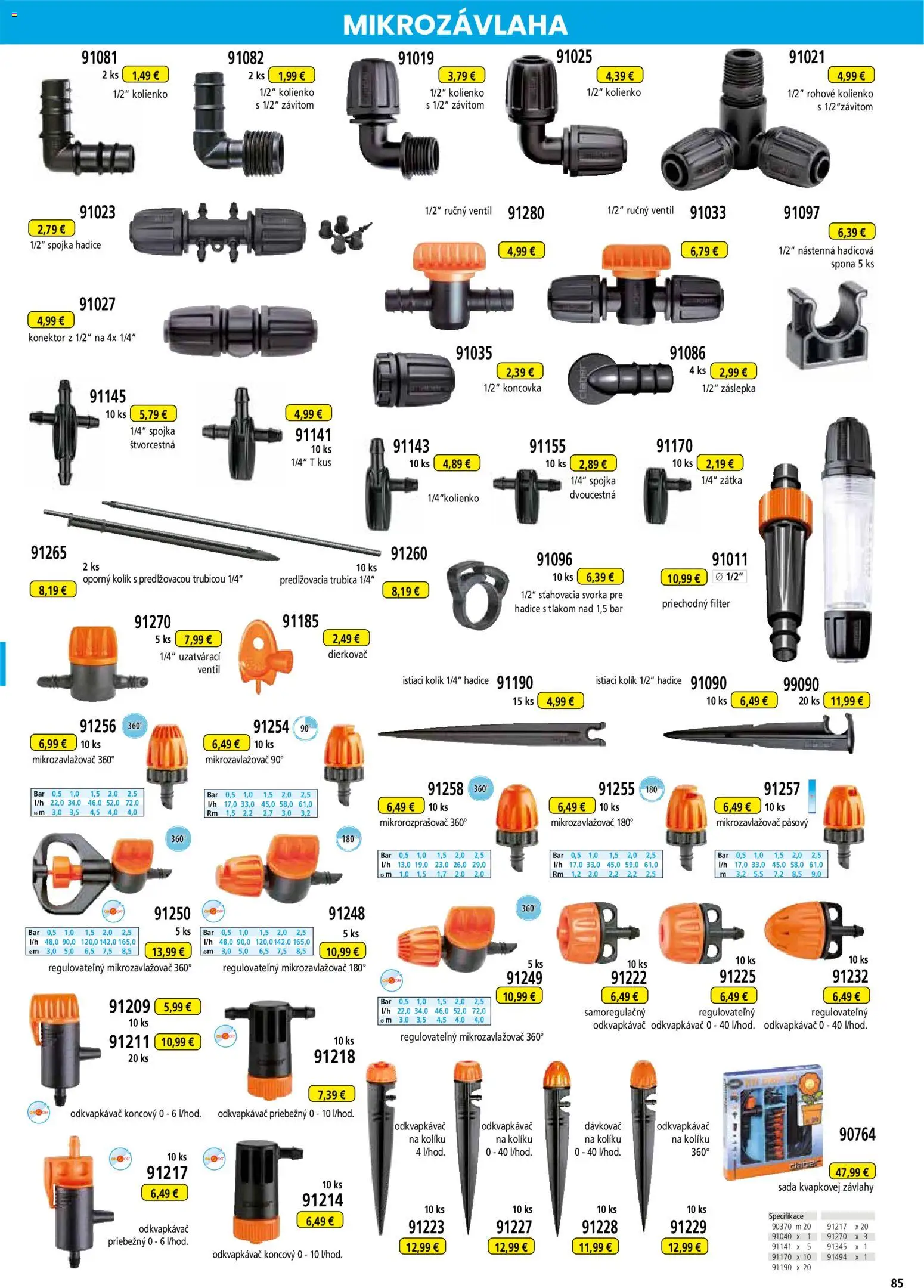 Nové Hecht akcie – leták je platný od 19.02.2026 | Strana: 85 | Produkty: Ventil, Konektor