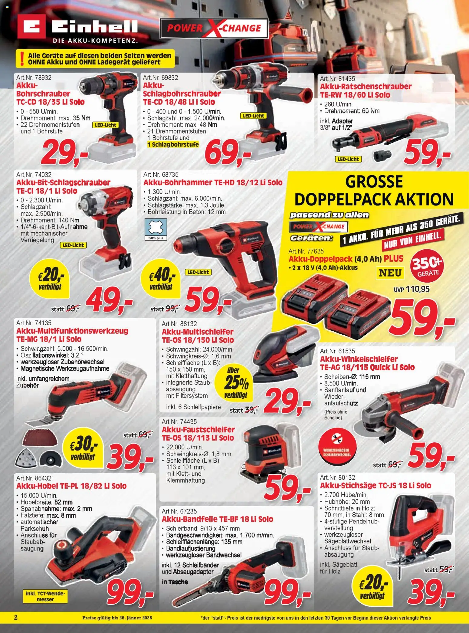 Zgonc Flugblatt Jänner I 2026 gültig ab 01.01.2025 | Seite: 2 | Produkte: Tasche, Adapter