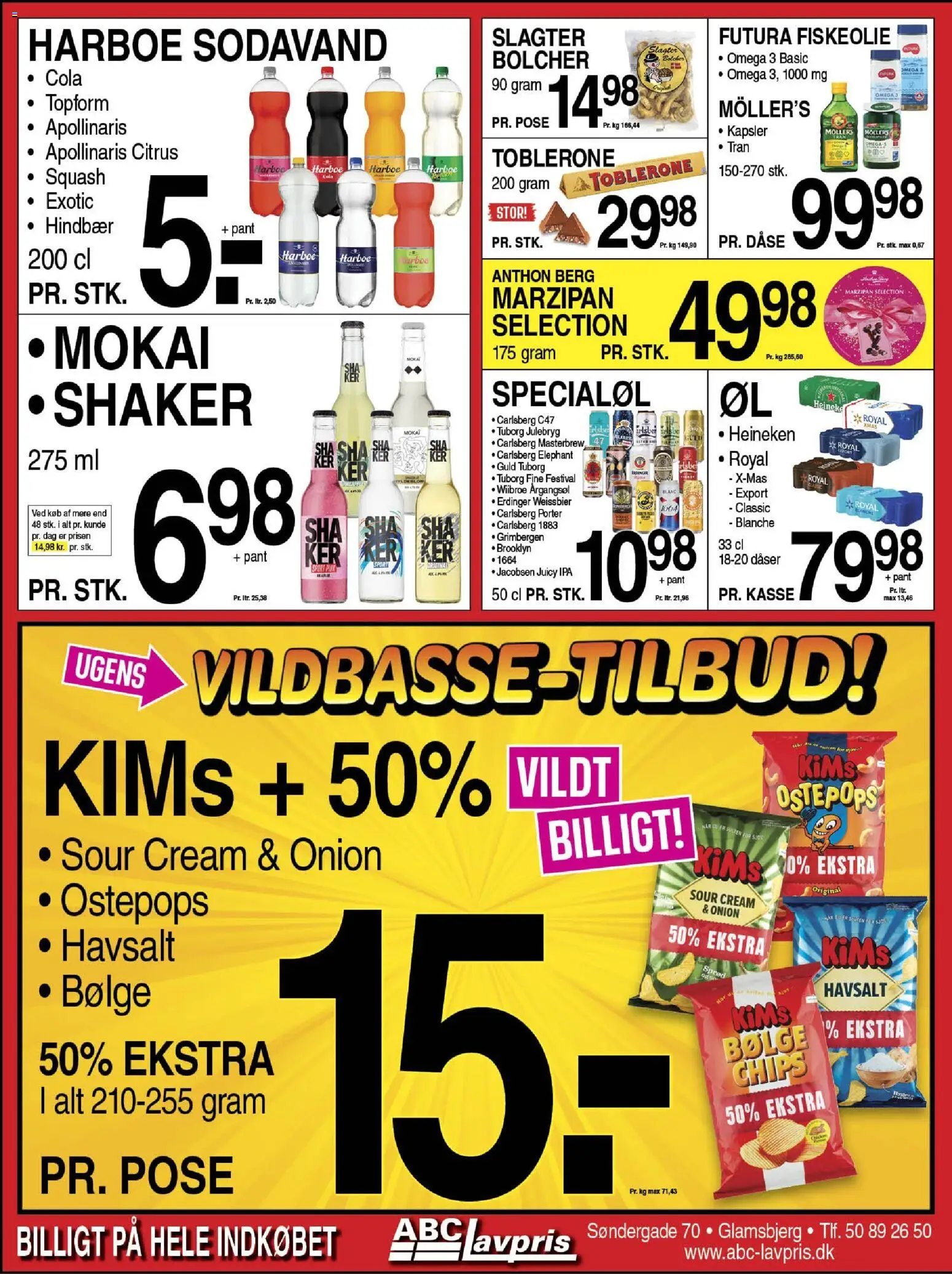 Abc Lavpris tilbudsavis – gyldig fra 19.11.2025 | Side: 7 | Produkter: Chips, Squash, Hindbær, Cola