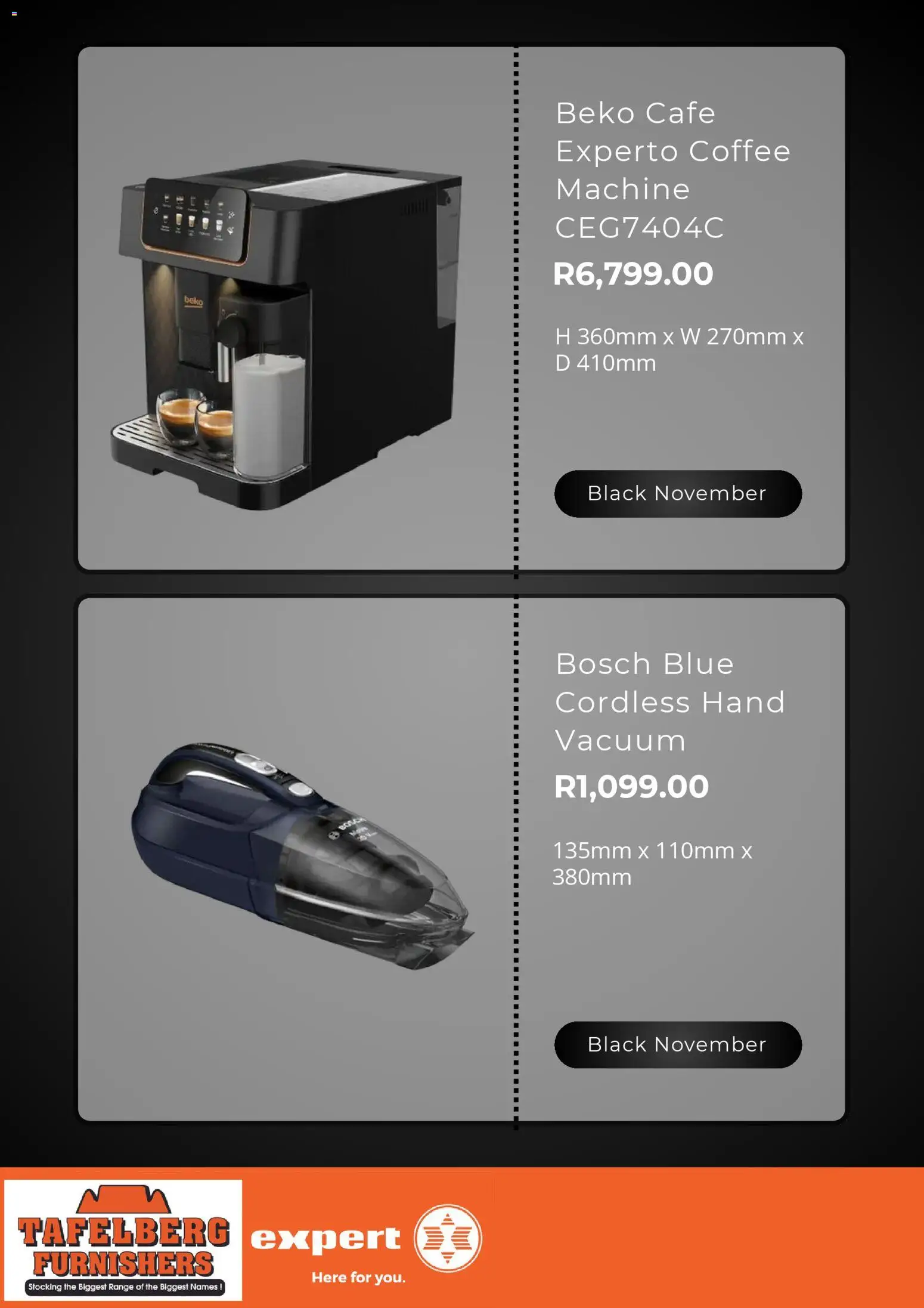 New Tafelberg Furnishers catalogue – valid from 24.10.2025 | Page: 5 | Products: Coffee