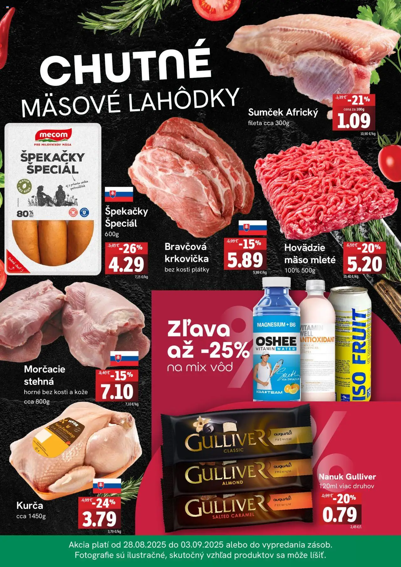 Fresh Leták │ platný od 28.08.2025 | Strana: 2 | Produkty: Nanuk, Krkovička, Kurča