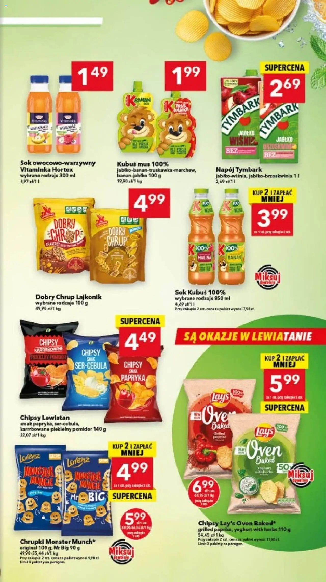 Lewiatan gazetka - Bydgoszcz od 23.10.2025 | Strona: 13 | Produkty: Malina, Chipsy, Chrupki, Papryka