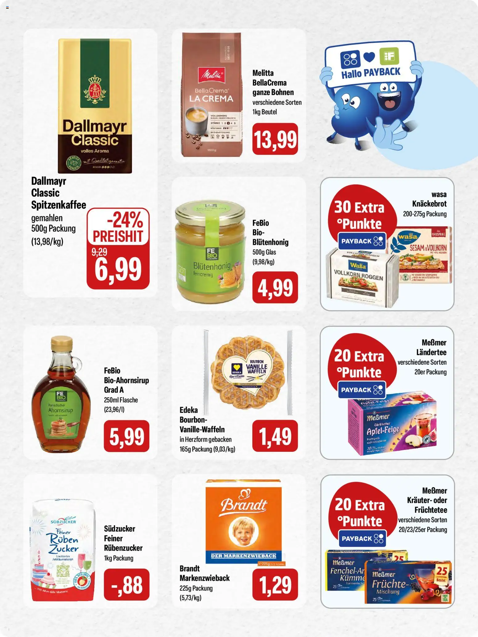 Feneberg Angebote – gültig ab 16.04.2026 | Seite: 11 | Produkte: Melitta, Waffeln, Zucker, Bourbon
