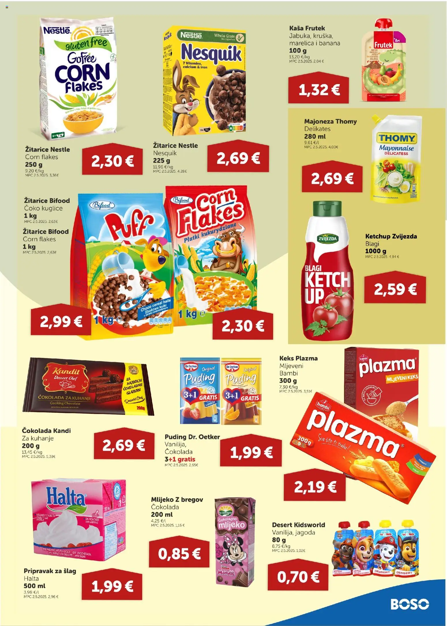 Boso katalog | vrijedi od 23.10.2025 | Stranica: 7 | Proizvodi: Mlijeko, Keks, Nesquik, Majoneza
