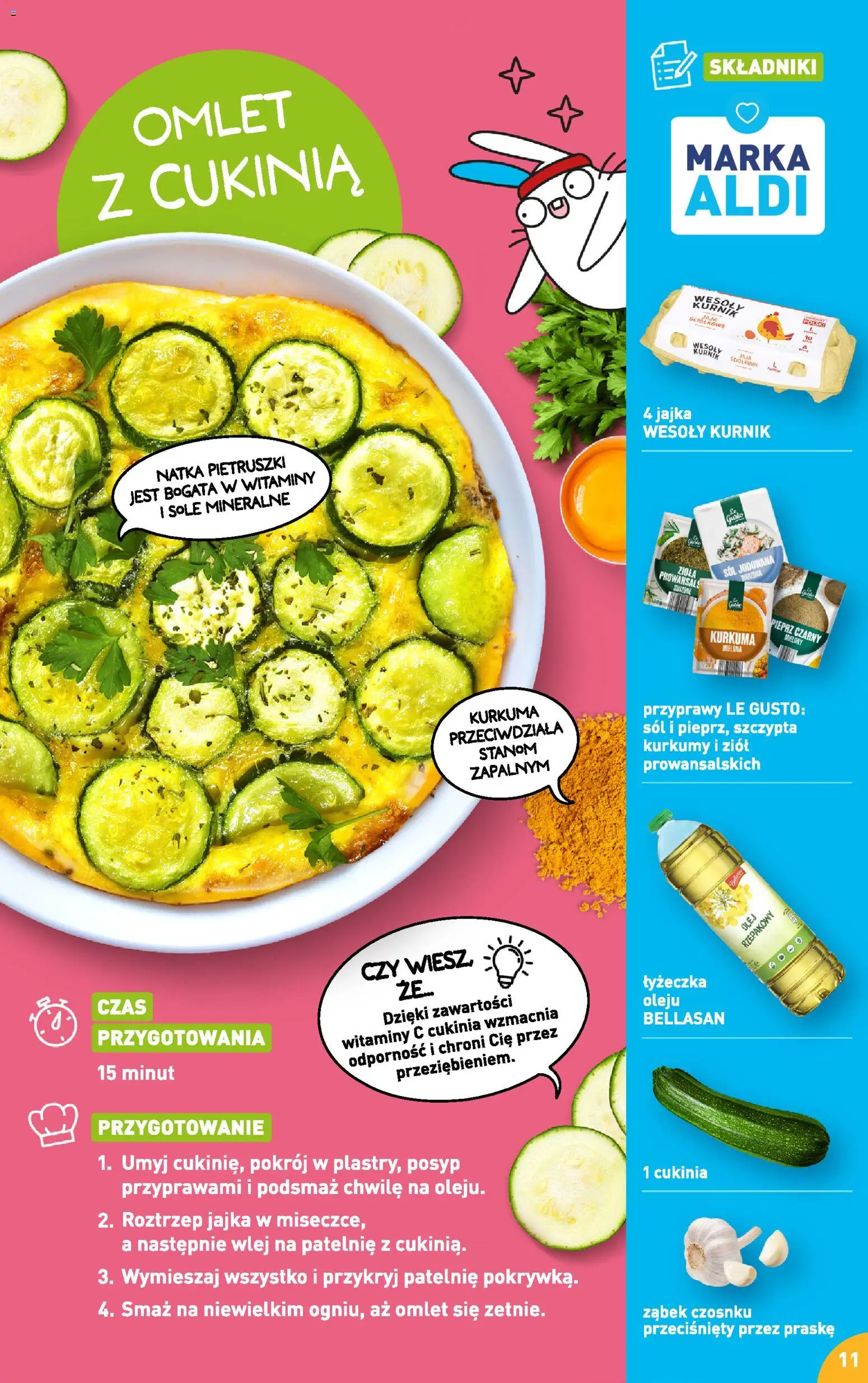 Aldi Polsko leták - Przepisy na pyszne śniadanie od 23.02.2026 | Strana: 11 | Produkty: Olej, Kurkuma