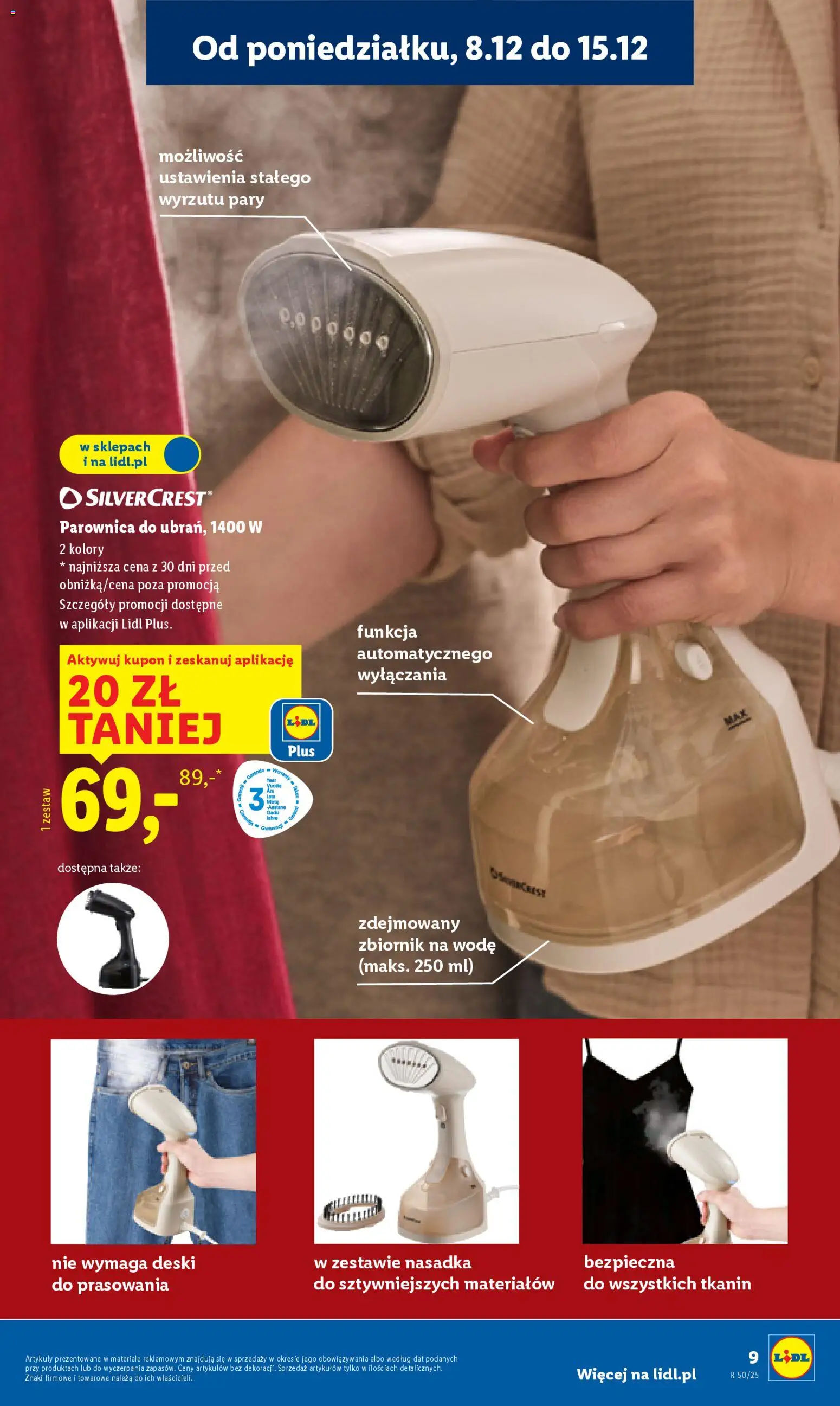 Lidl Katalog od 08.12.2025 | Strona: 11 | Produkty: Parownica