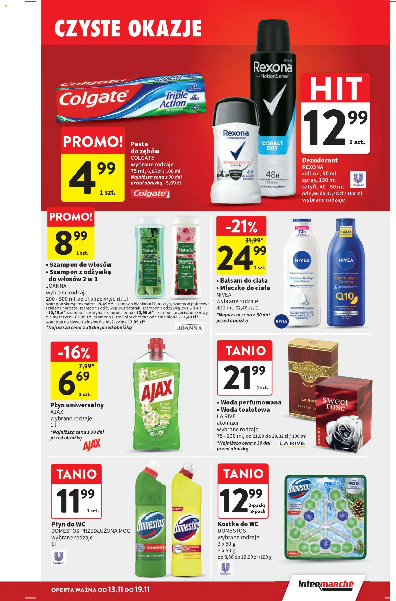 Intermarche Gazetka od 13.11.2025 | Strona: 37 | Produkty: Szampon, Mleczko do ciała, Dezodorant, Woda
