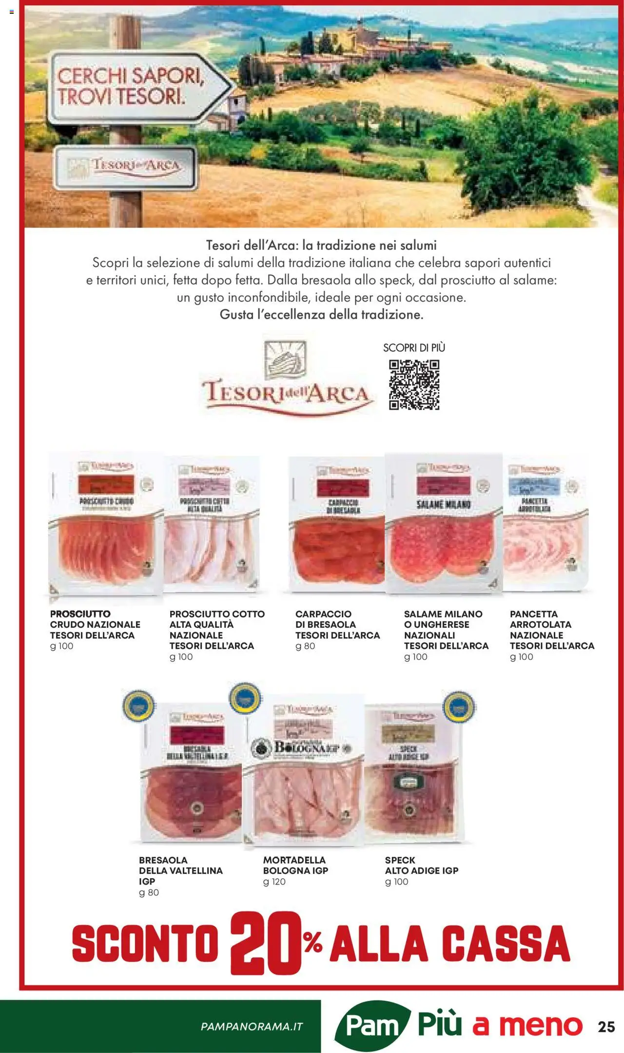Volantino Panorama del 25.09.2025 | Pagina: 25 | Prodotti: Bresaola, Pancetta, Prosciutto, Mortadella