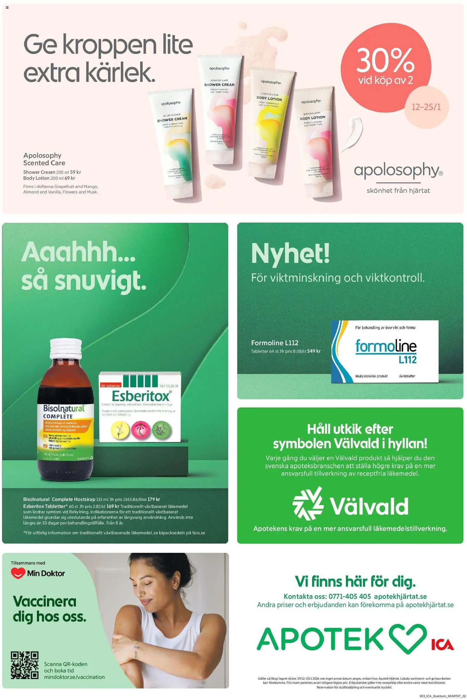 ICA Kvantum reklamblad aktuell från 12.01.2026 | Sida: 9 | Produkter: Body lotion, Galler, Mango, Häll