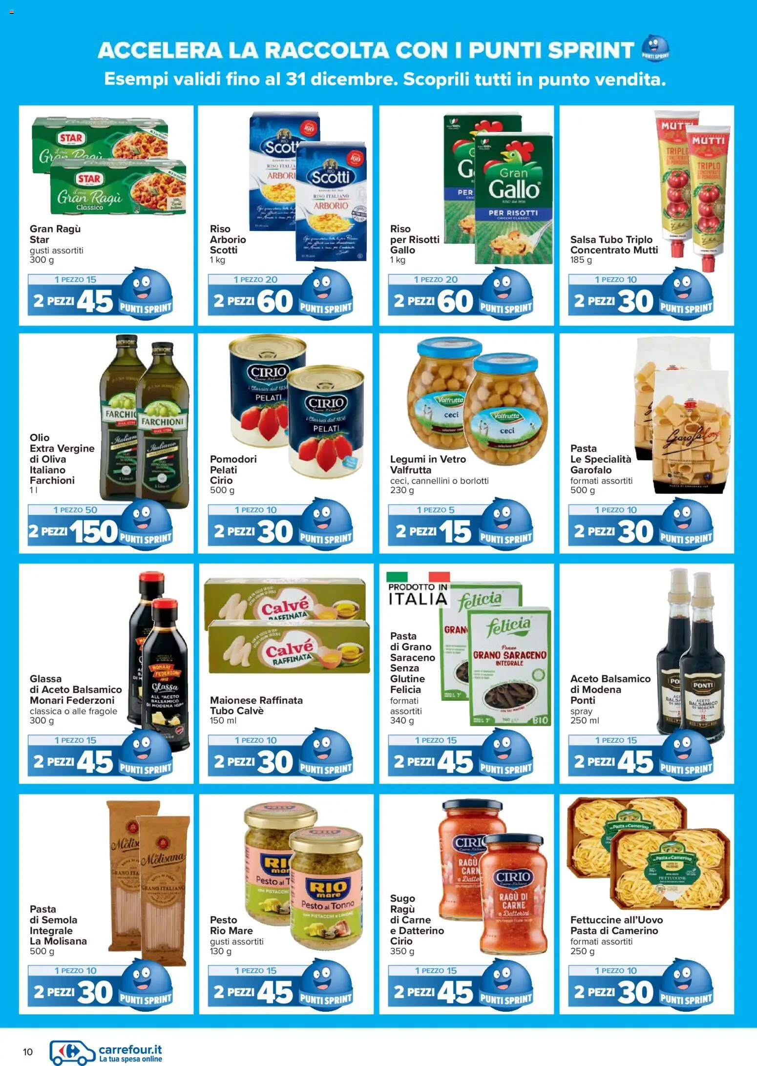 Volantino Carrefour del 02.12.2025 | Pagina: 10 | Prodotti: Riso, Maionese, Ragú, Fettuccine
