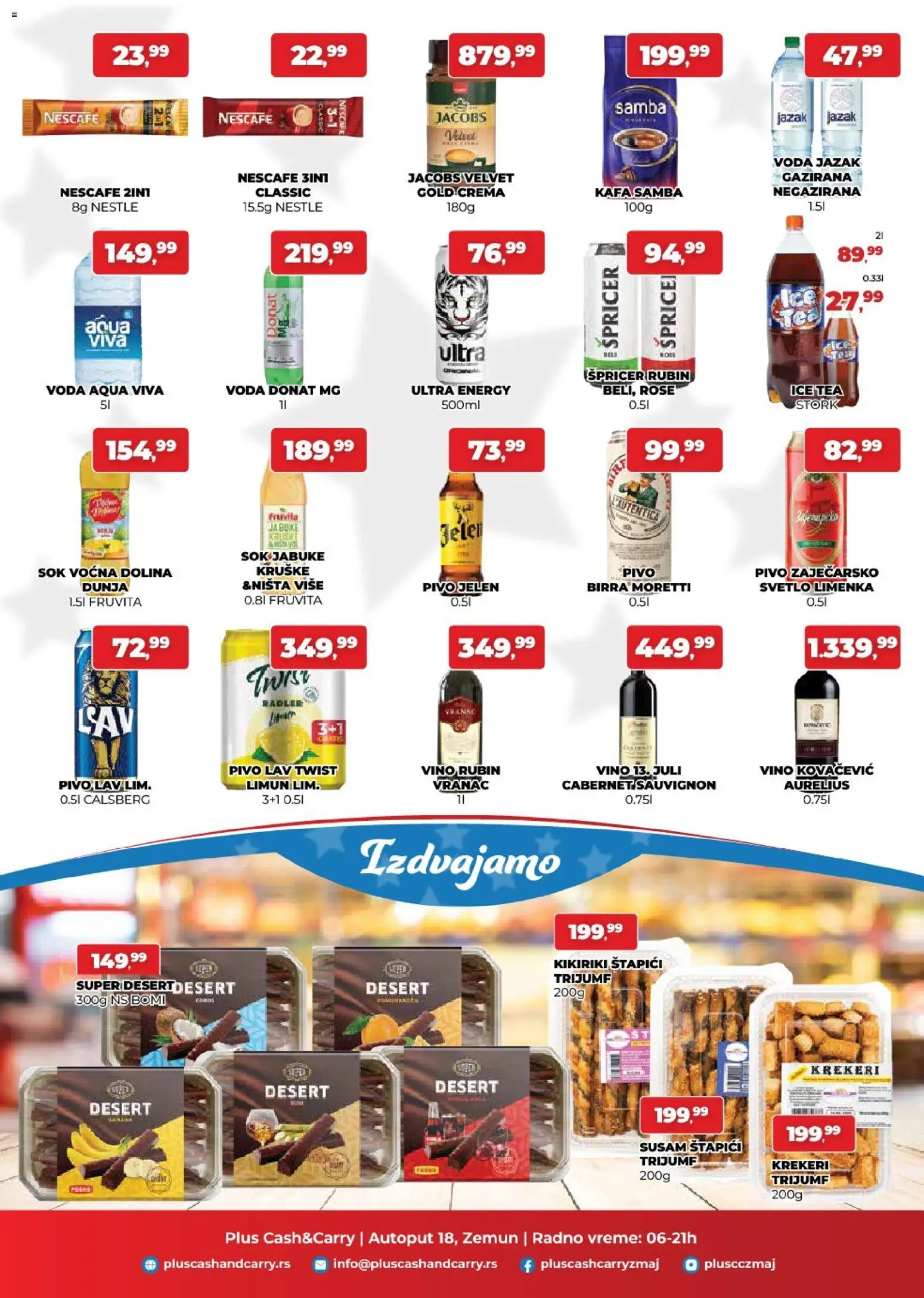 Plus Cash & Carry katalog - važi od 13.03.2026 | Strana: 3 | Proizvode: Cabernet Sauvignon, Fruvita, Voda, Kikiriki