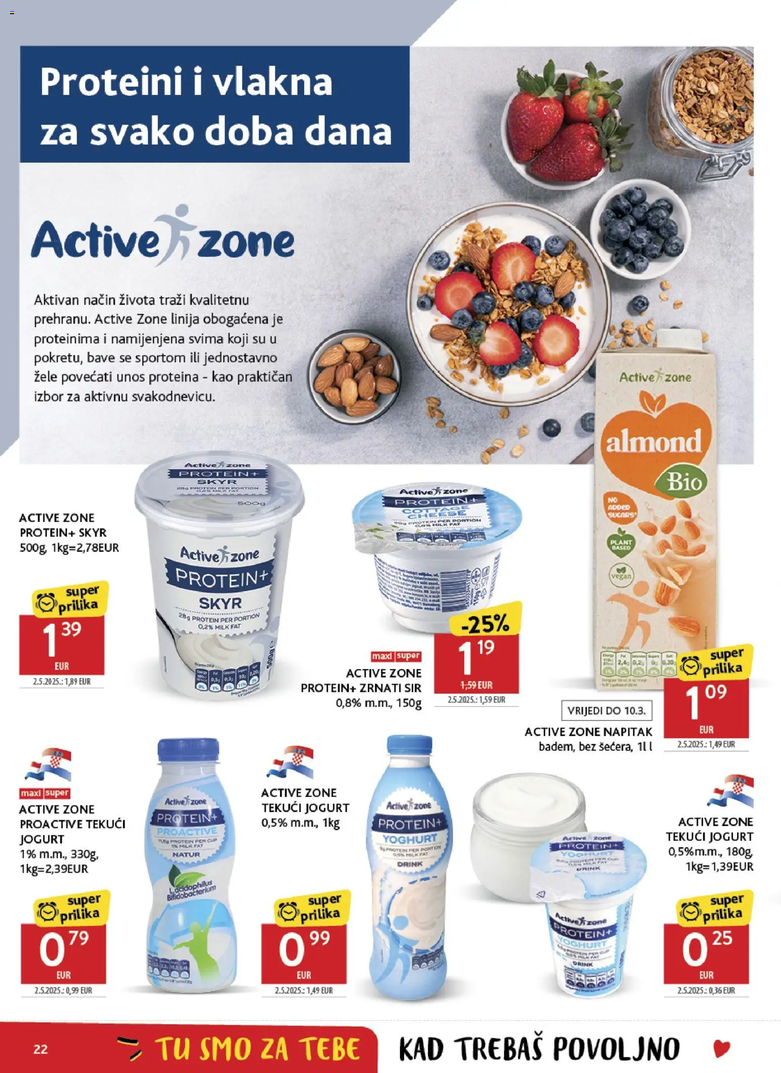 Konzum katalog | vrijedi od 25.02.2026 | Stranica: 22 | Proizvodi: Sir, Jogurt