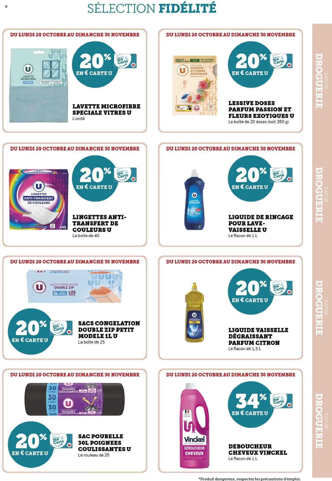 {H1} | Page: 9 | Produits: Citron, Poubelle, Détergent, Sac poubelle