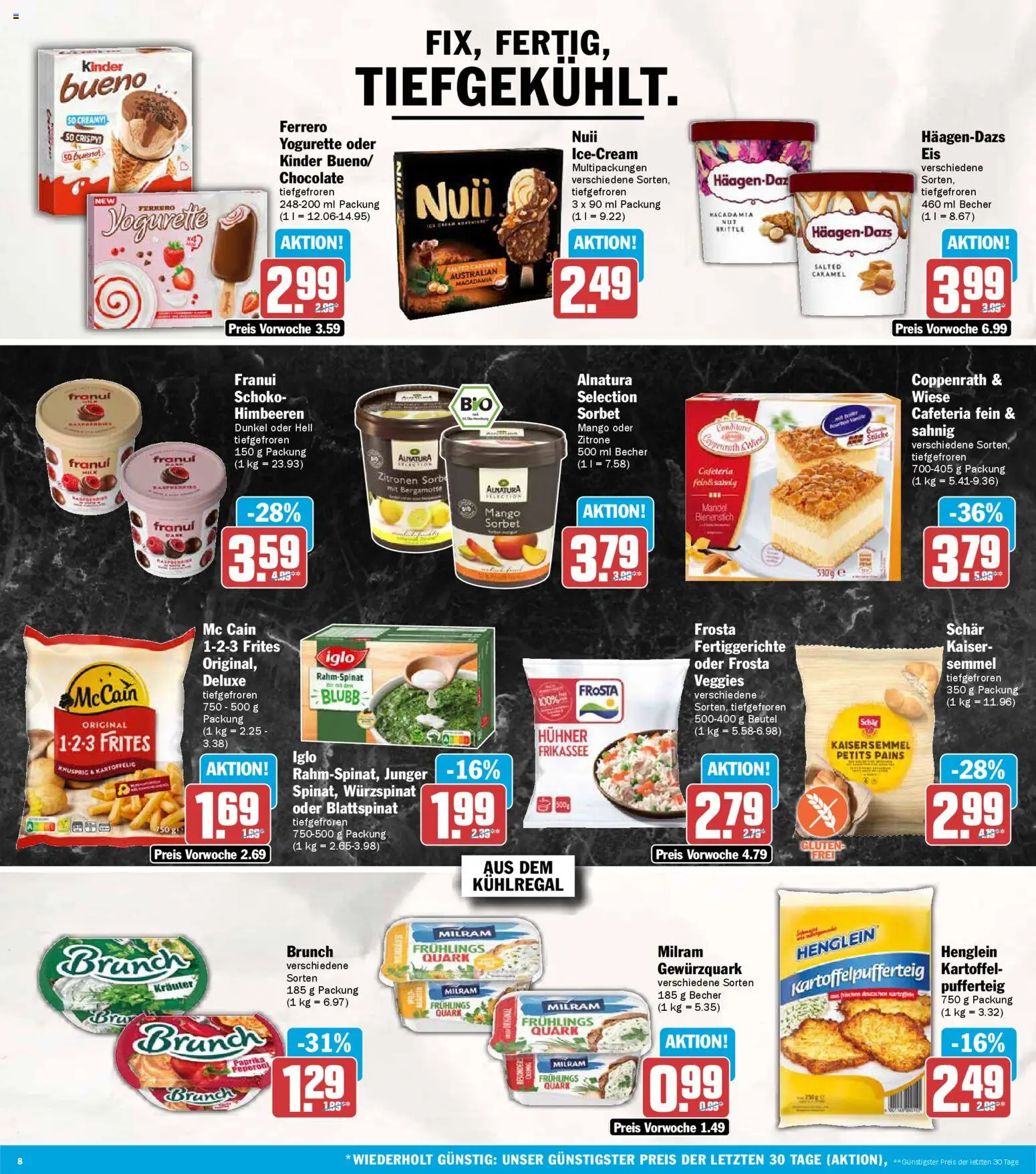 AEZ Prospekt 	 – gültig ab 13.04.2026 | Seite: 8 | Produkte: Quark, Frosta, Zitrone, Mango