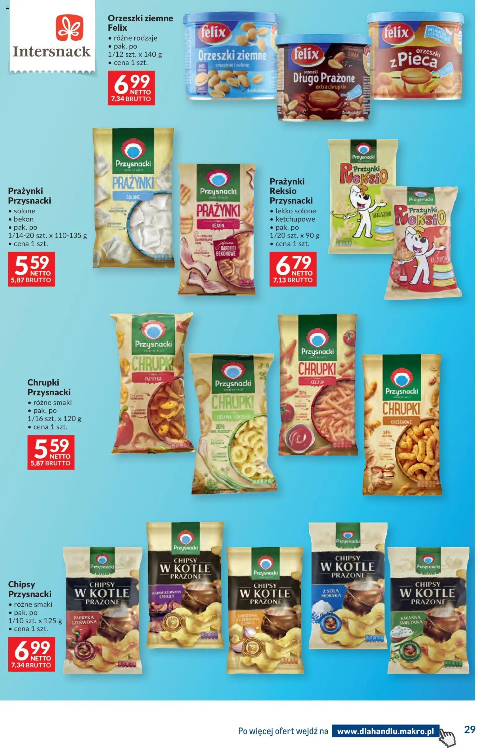 Makro gazetka - Dystrybucja do sklepów od 14.04.2026 | Strona: 29 | Produkty: Chrupki, Papryka, Orzeszki ziemne, Keczup