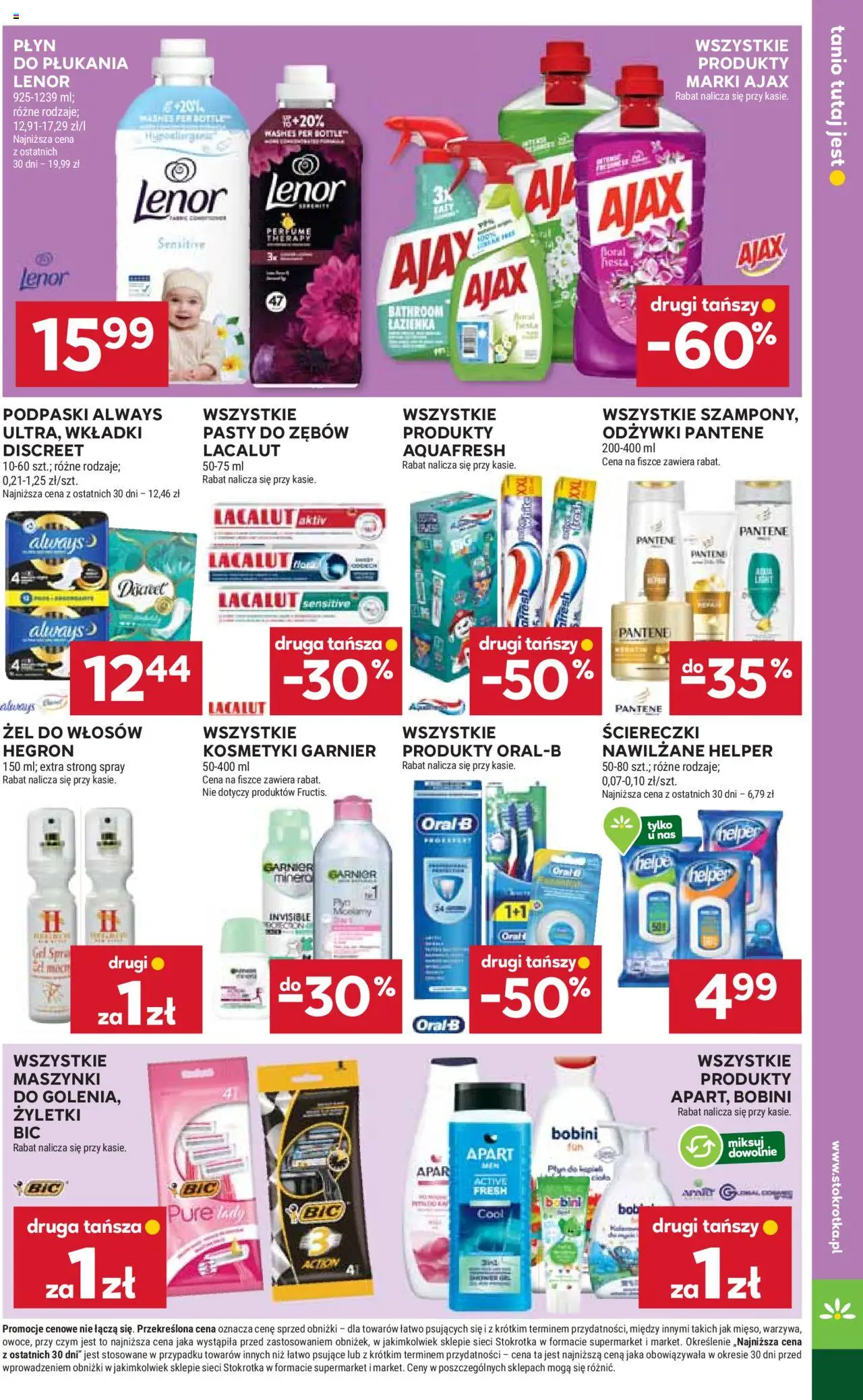 Stokrotka Gazetka od 16.10.2025 | Strona: 35 | Produkty: Stokrotka, Podpaski always, Kosmetyki, Lacalut
