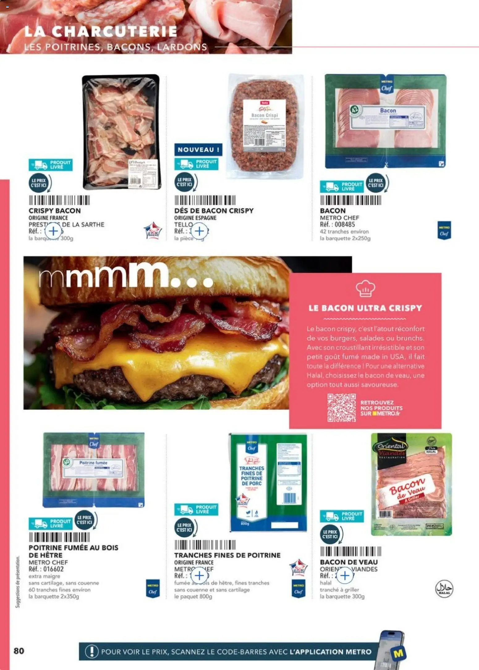 {H1} | Page: 80 | Produits: Poitrine de porc, Lardons, Porc, Livre