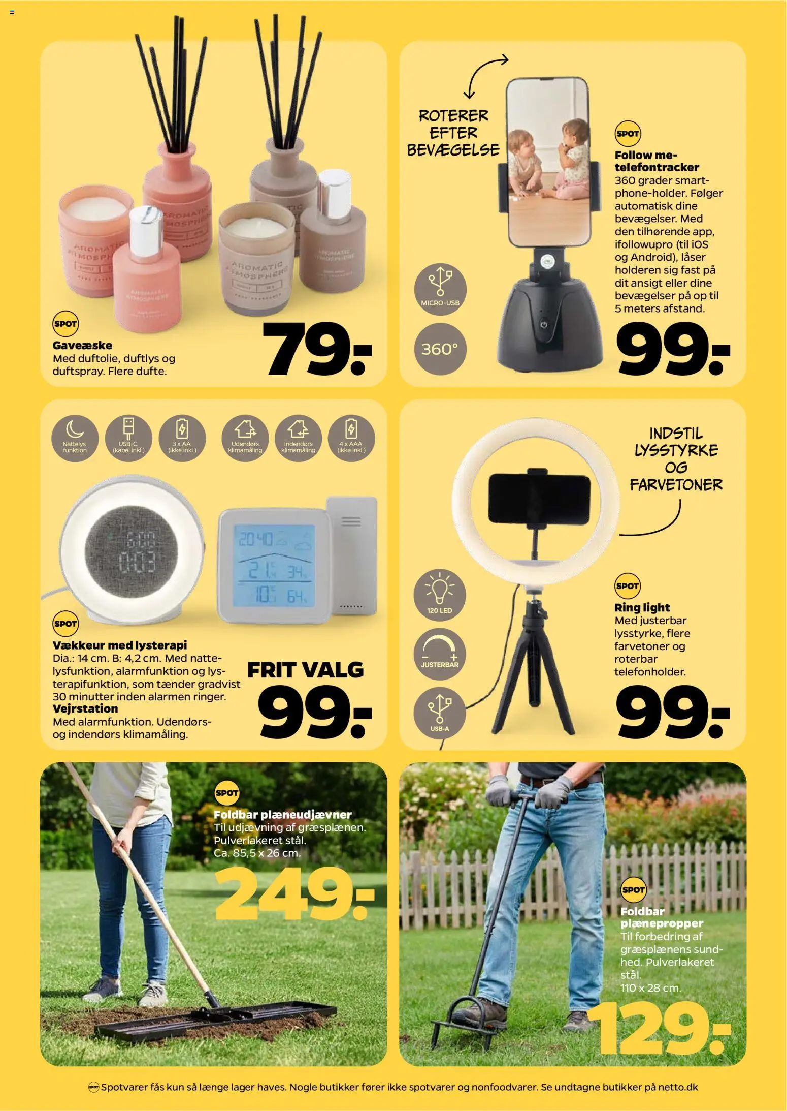 Netto tilbudsavis – gyldig fra 18.04.2026 | Side: 33 | Produkter: Vækkeur, Søm, Vejrstation, Kabel