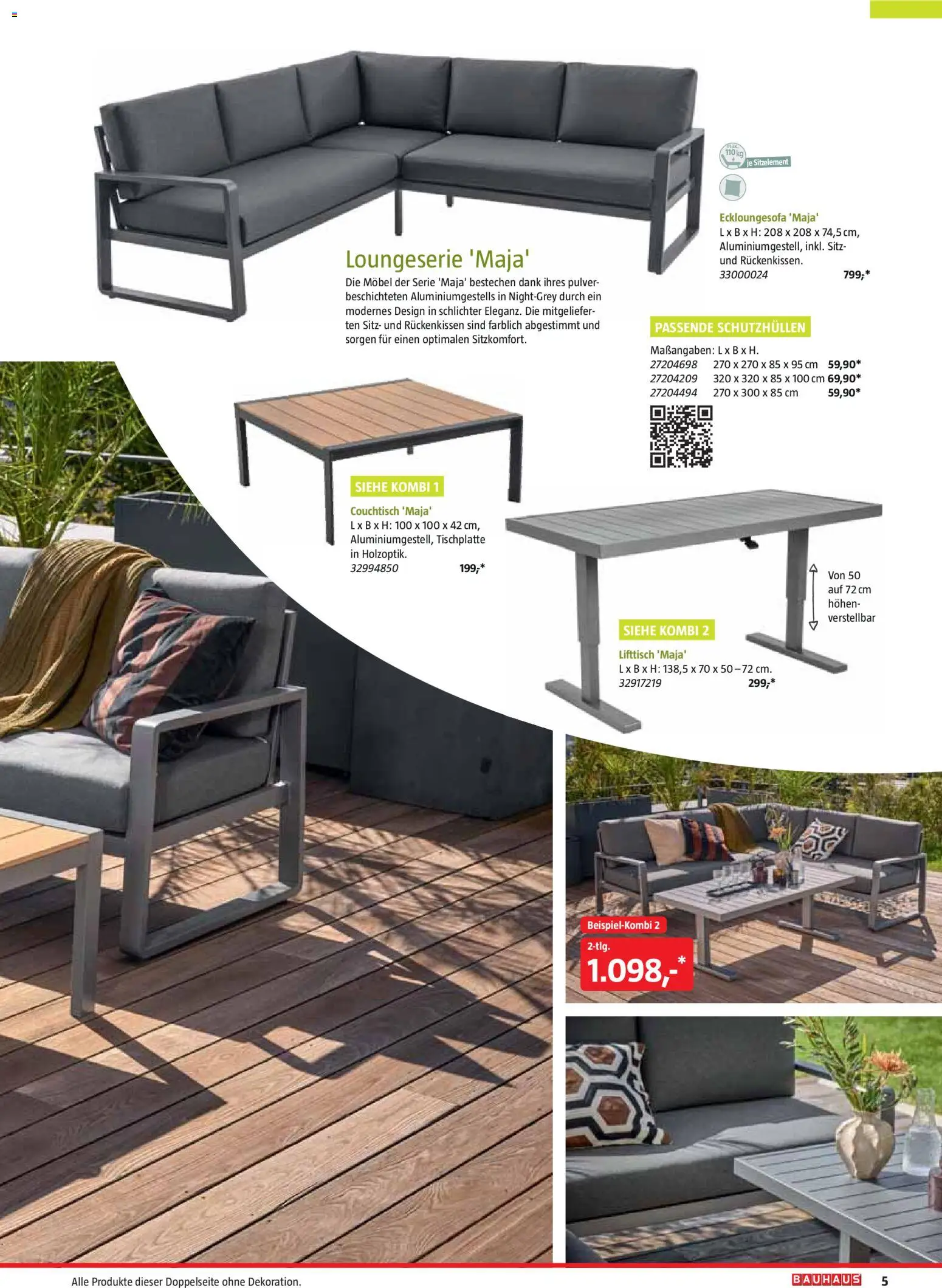 Bauhaus Freizeit im Garten gültig ab 01.05.2026 | Seite: 5 | Produkte: Couchtisch