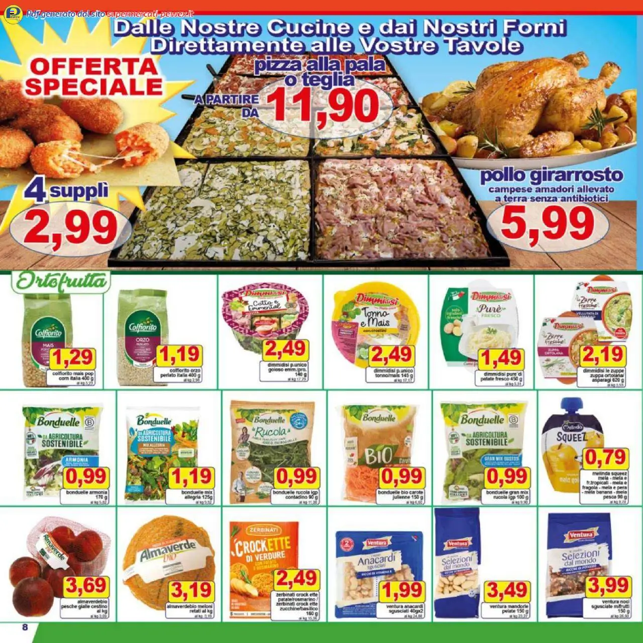 Volantino Pewex del 25.07.2025 | Pagina: 8 | Prodotti: Patate, Noci, Pera, Terra