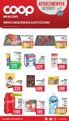COOP - Mini & Abc & Szuper / Mecsek - amely érvényes a következő dátumtól: 19.03.2026