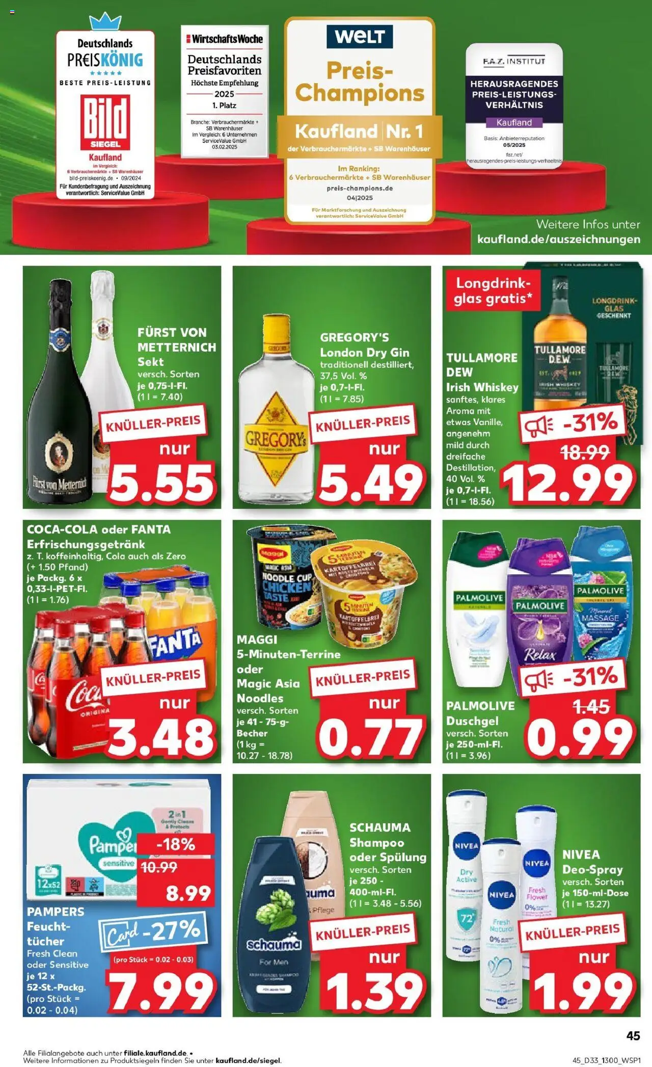 Kaufland prospekt Stolberg	 - gültig ab dem 18.08.2025 | Seite: 2 | Produkte: Sekt, Shampoo, Spülung, Deospray