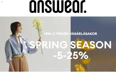Answear - amely érvényes a következő dátumtól: 11.03.2026