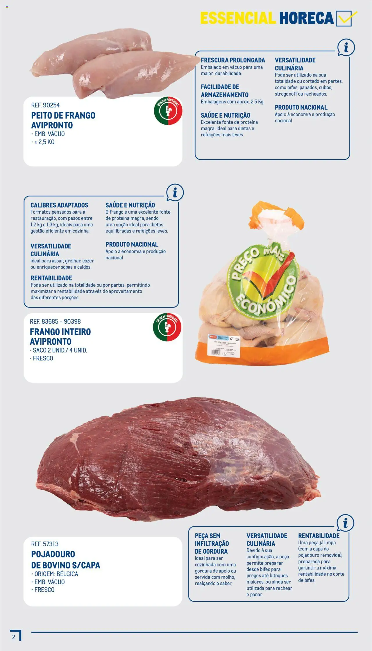 Makro - Guia Essenciais  │ válido de 01.07.2025 | Página: 3 | Produtos: Peito de frango, Frango, Pesos, Proteina