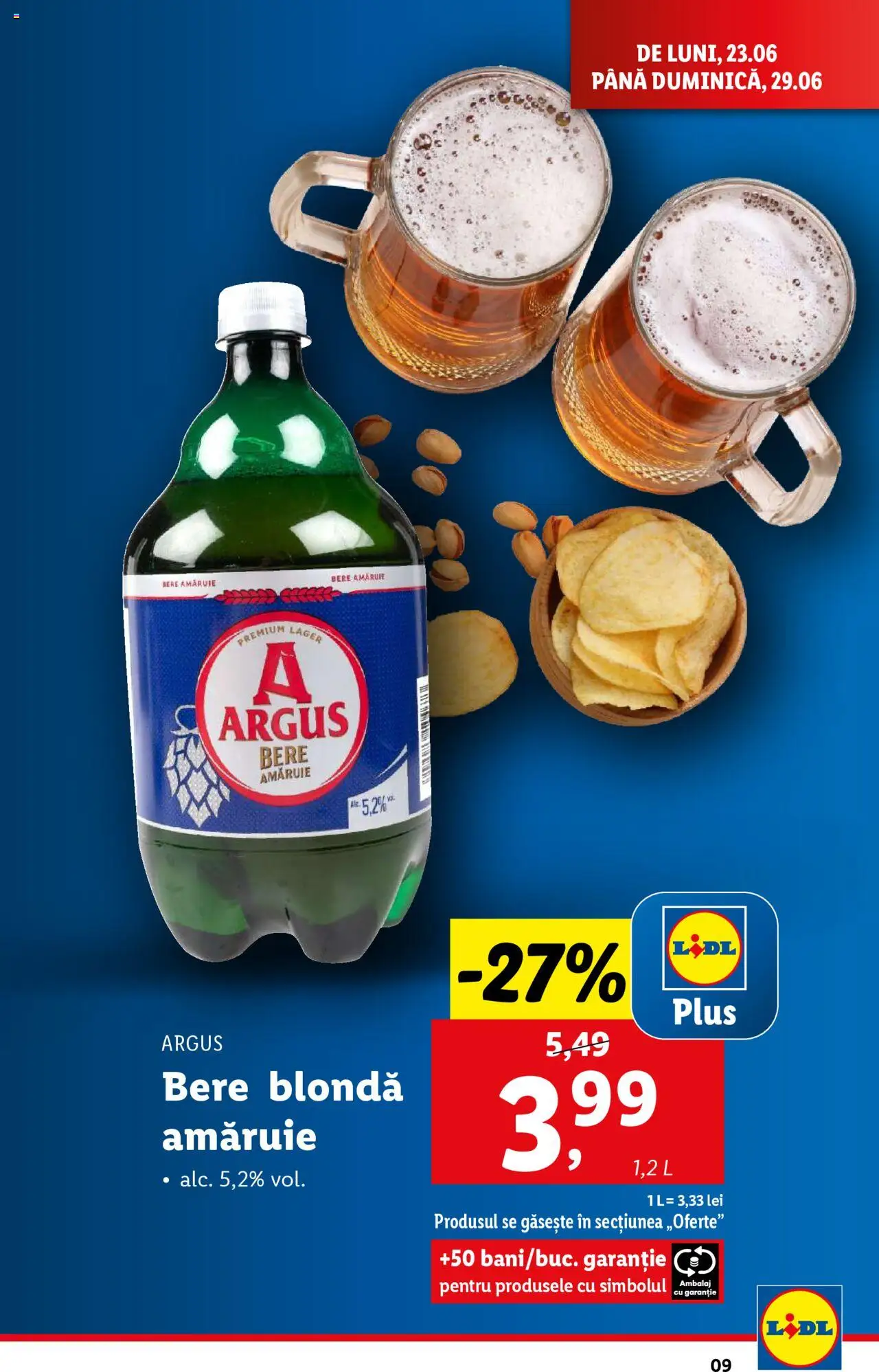 Catalog Lidl – valabil de la 23.06.2025 | Pagină: 9 | Produse: Bere