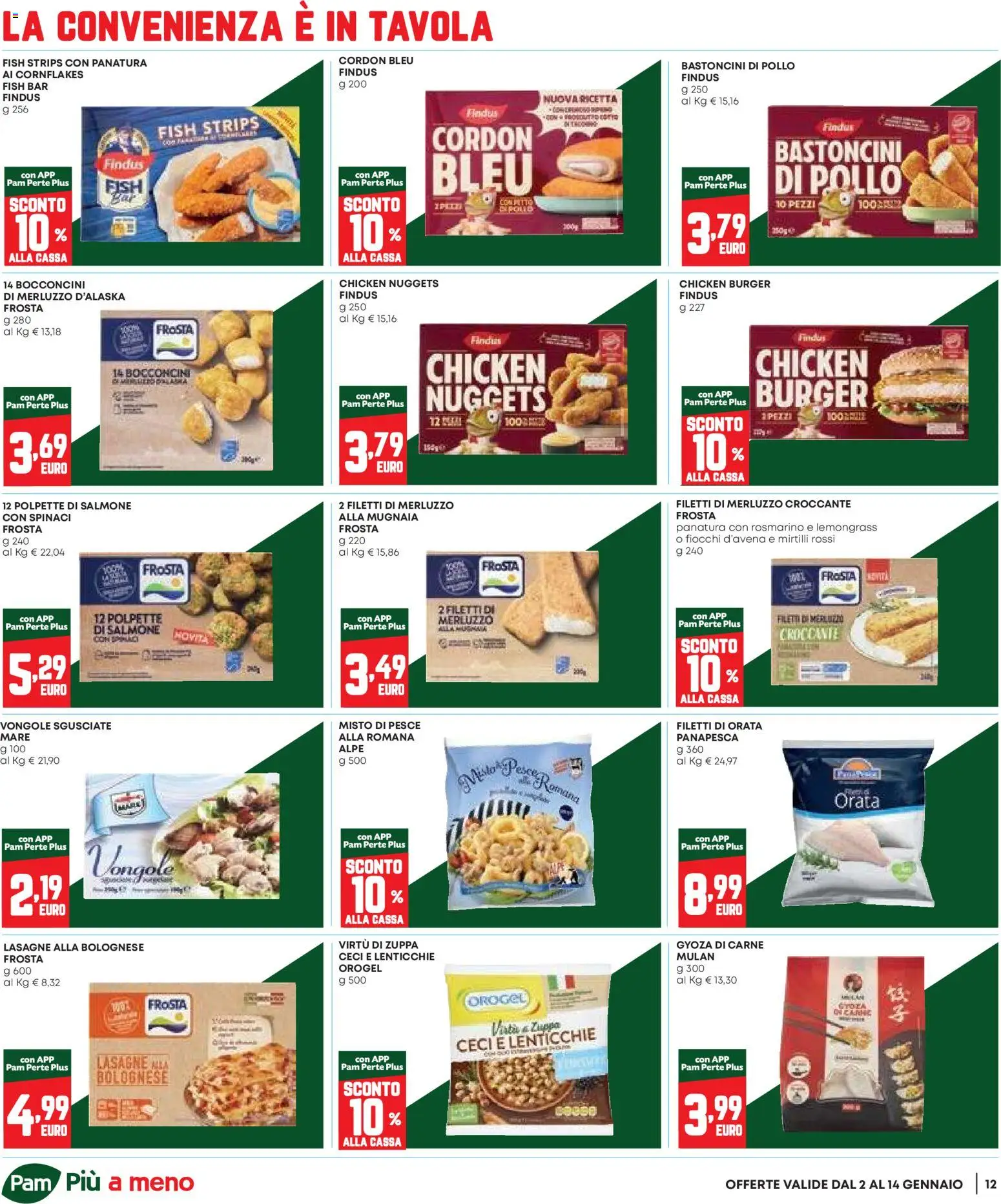 Volantino Panorama del 02.01.2026 | Pagina: 12 | Prodotti: Pesce, Merluzzo, Fiocchi, Lenticchie