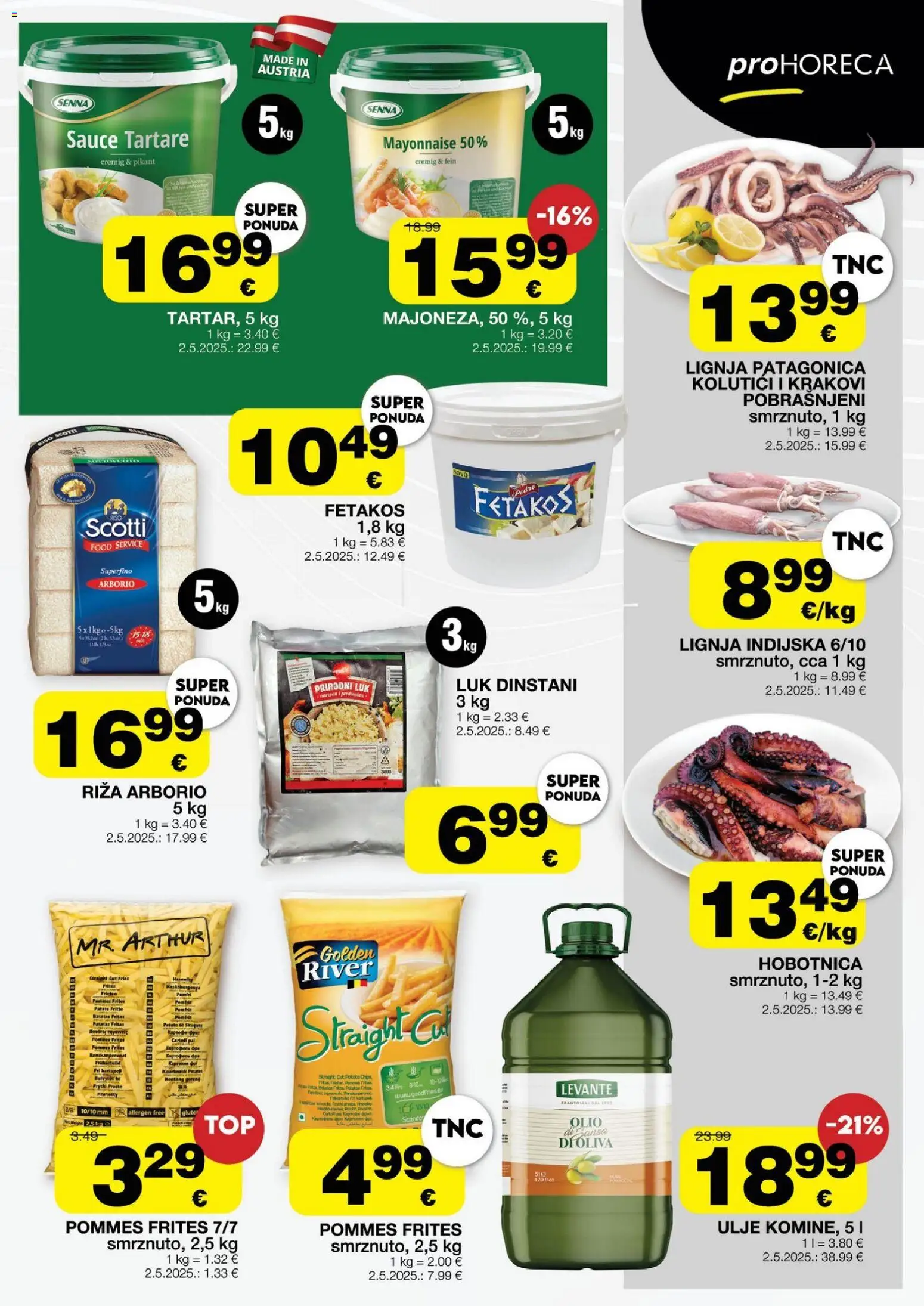 Stanić Diskont katalog | vrijedi od 19.03.2026 | Stranica: 13 | Proizvodi: Pommes frites, Riža, Luk, Lignja Patagonica