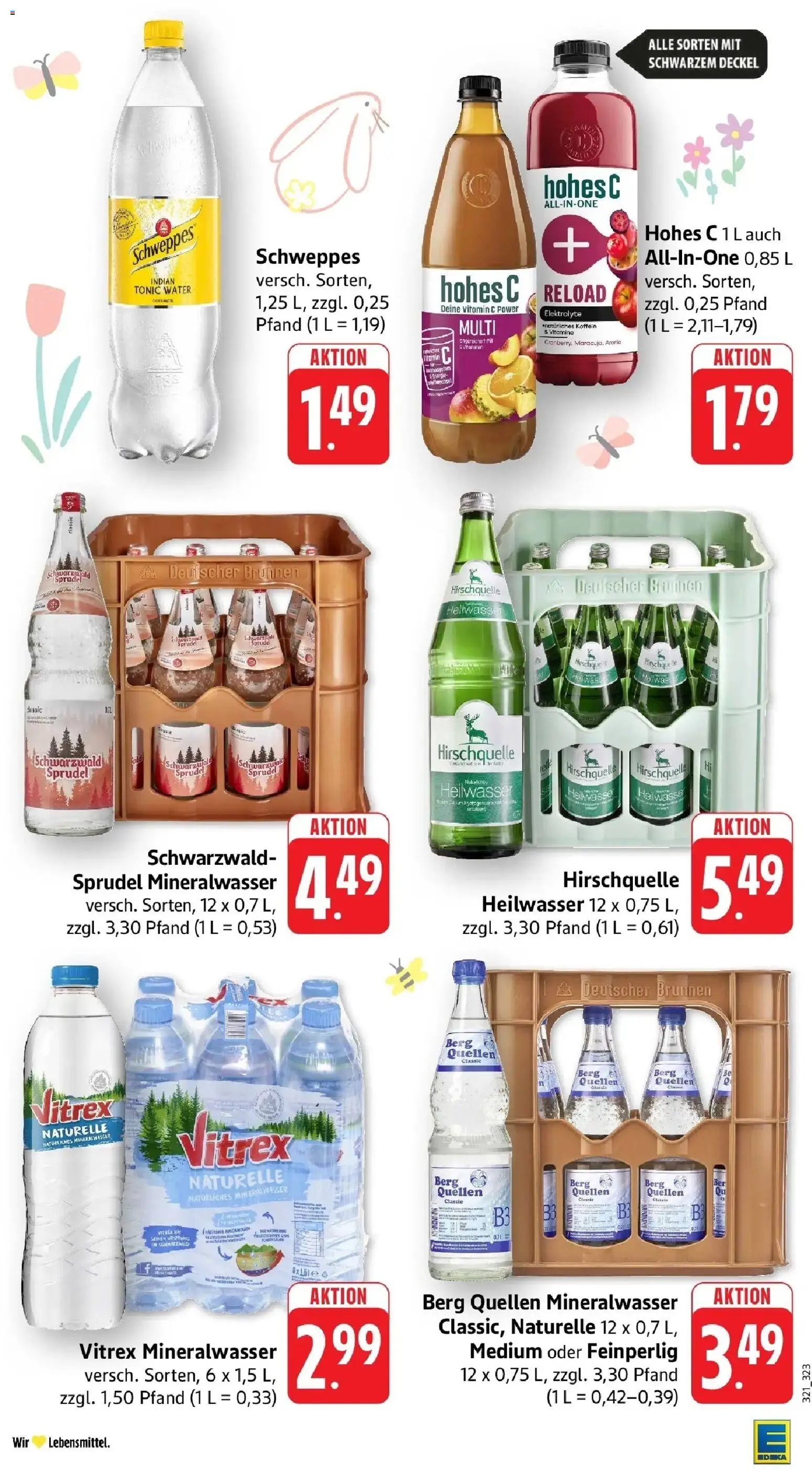 Angebote – gültig ab 30.03.2026 | Seite: 39 | Produkte: Schweppes, Mineralwasser, Hohes c