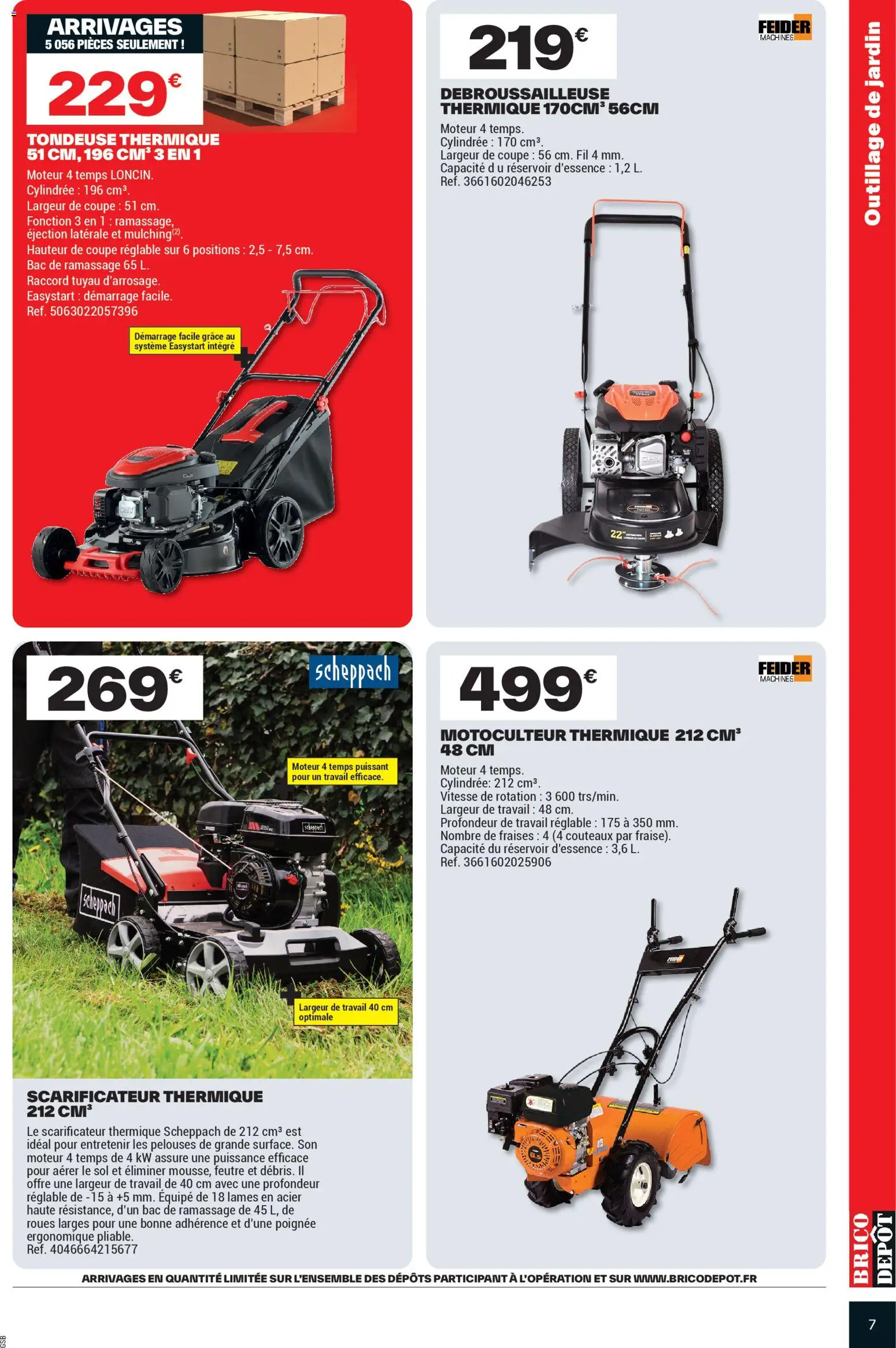 {H1} | Page: 7 | Produits: Débroussailleuse, Tuyau, Tuyau d’arrosage, Fraises