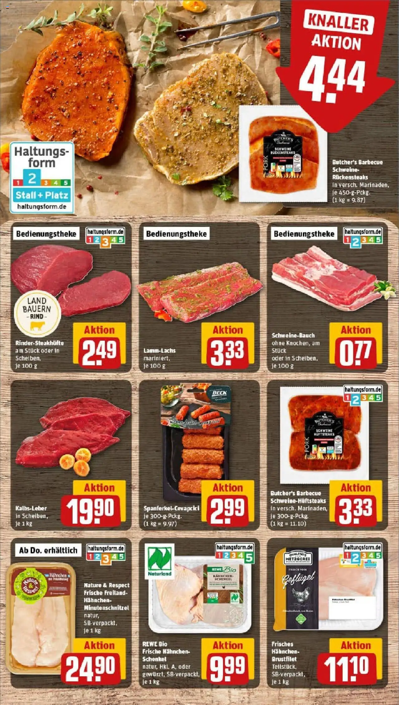 Rewe prospekt Ebersbach	 - gültig ab dem 03.08.2025 | Seite: 8 | Produkte: Hahnchen, Schweinebauch, Kalbsleber