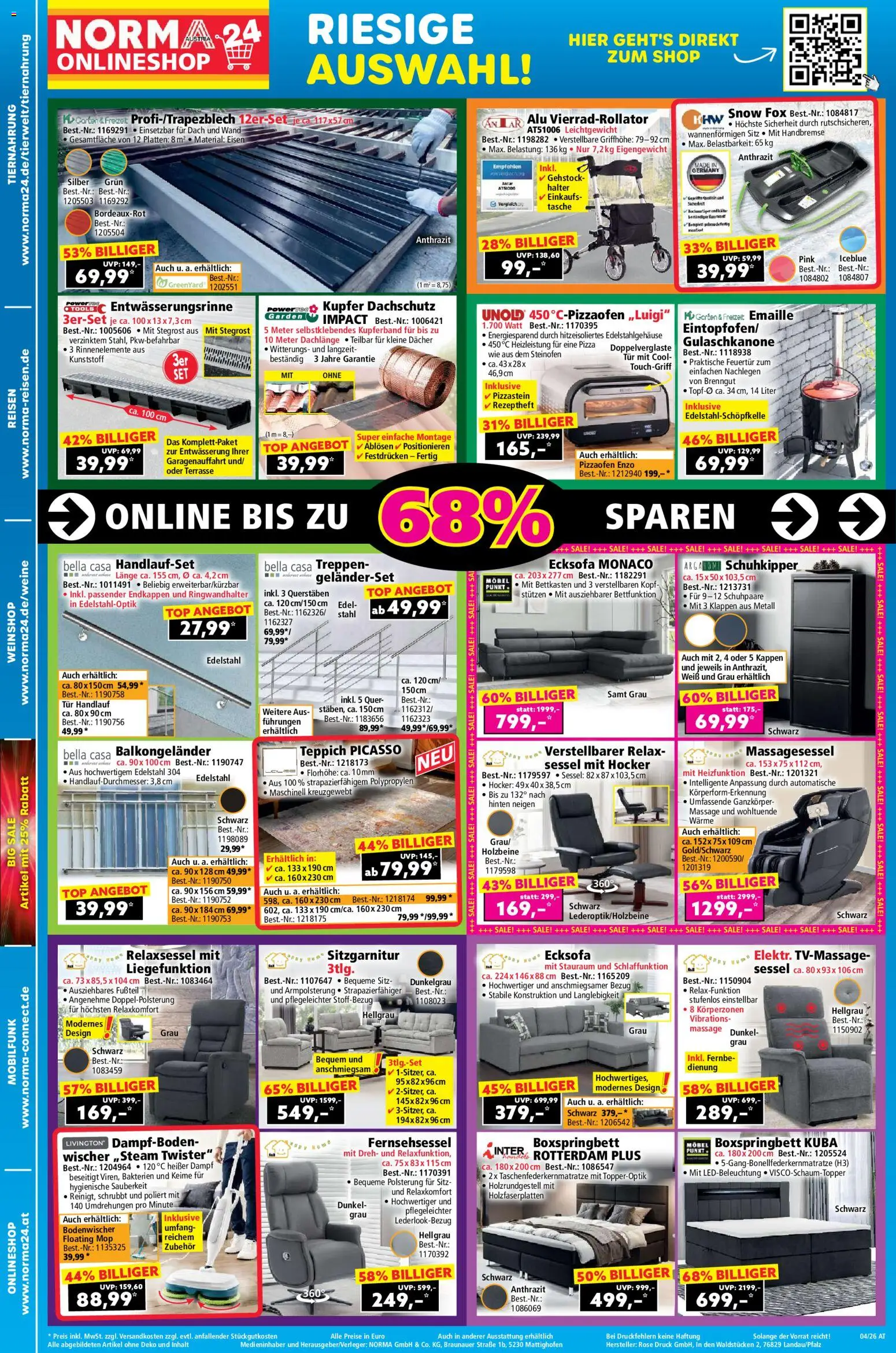 Norma  Online shop gültig ab 26.01.2026 | Seite: 2 | Produkte: Tasche, Sessel, Teppich, Pizza