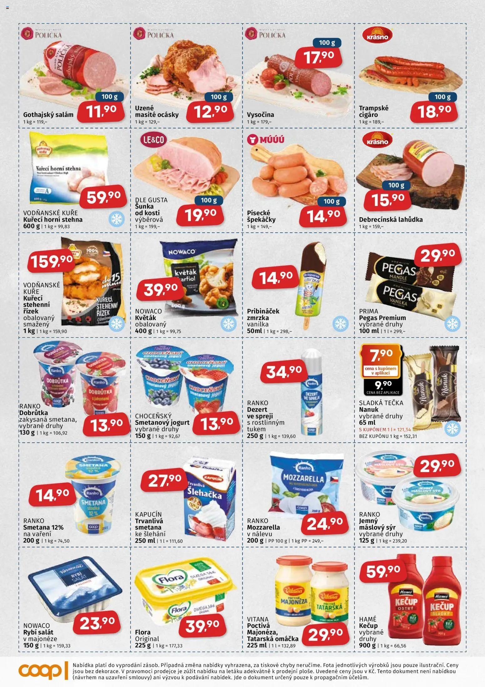 Coop leták - Východočeský region od 22.04.2026 | Strana: 2 | Produkty: Nanuk, Smetanový jogurt, Smetana, Kečup